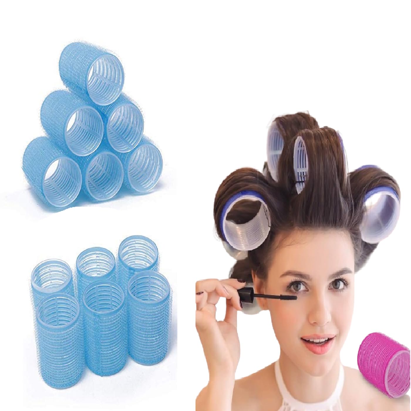 Fully Curly Hair Roller For Girls And Women Hair Styling Accessories For Girls Pack Of 1 (Hair Roller Curler)
