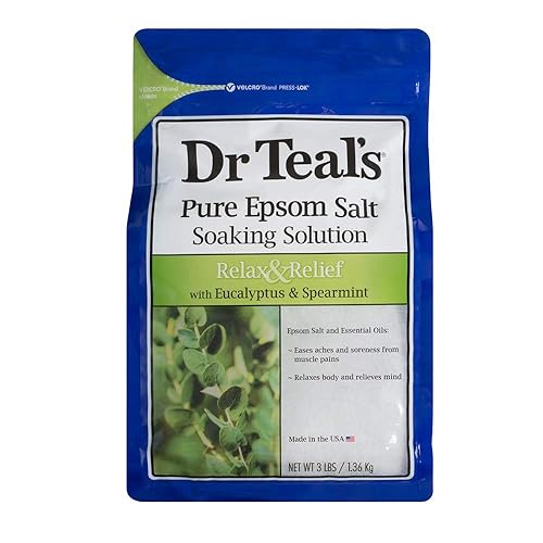Dr Teal's Epsom Salt Soaking Solution with Eucalyptus Spearmint, 48 Oz