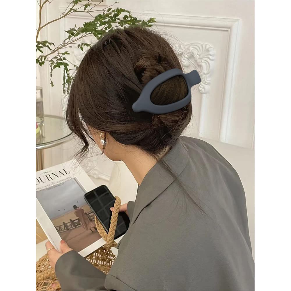 Atoden Hair Clips For Women 3Pcs Matte Claw Clips Large For Thick Hair Flat Hair Clips Alligator Hair Clips