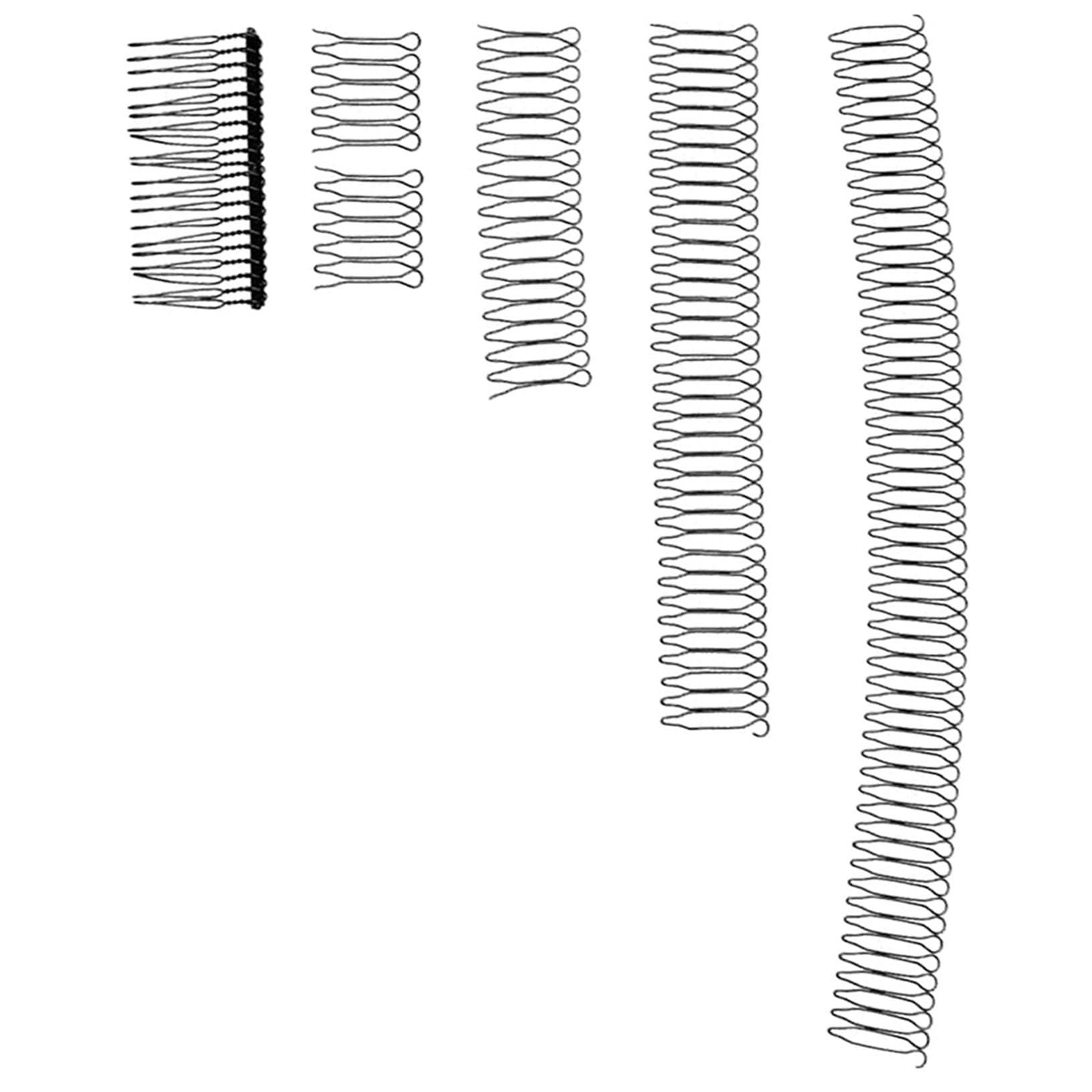 DEARMAMY 5Pcs Invisible Hair Finishing Fixer Comb U Shape Hair Clip Combs for Women High Elasticity Smooth Surface for Styling B