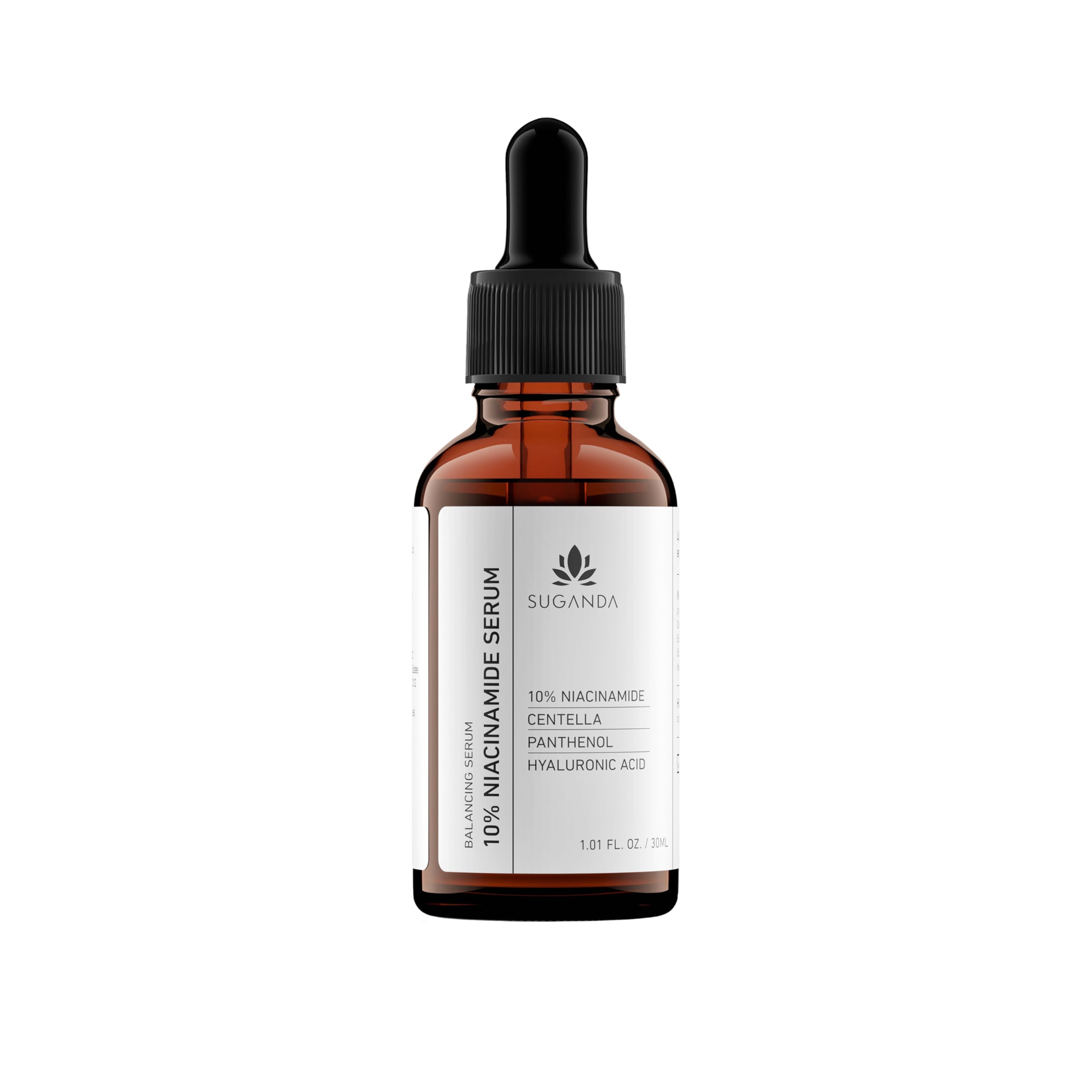 Suganda 10% Niacinamide Serum | With Hyaluronic Acid, Centella, Panthenol & Green Tea | Refines Pores, Controls Oil & Fades Dark