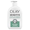 Olay Sensitive Facial Cleanser With Oat Extract Gentle Cream Cleanser, 16 Fl Oz
