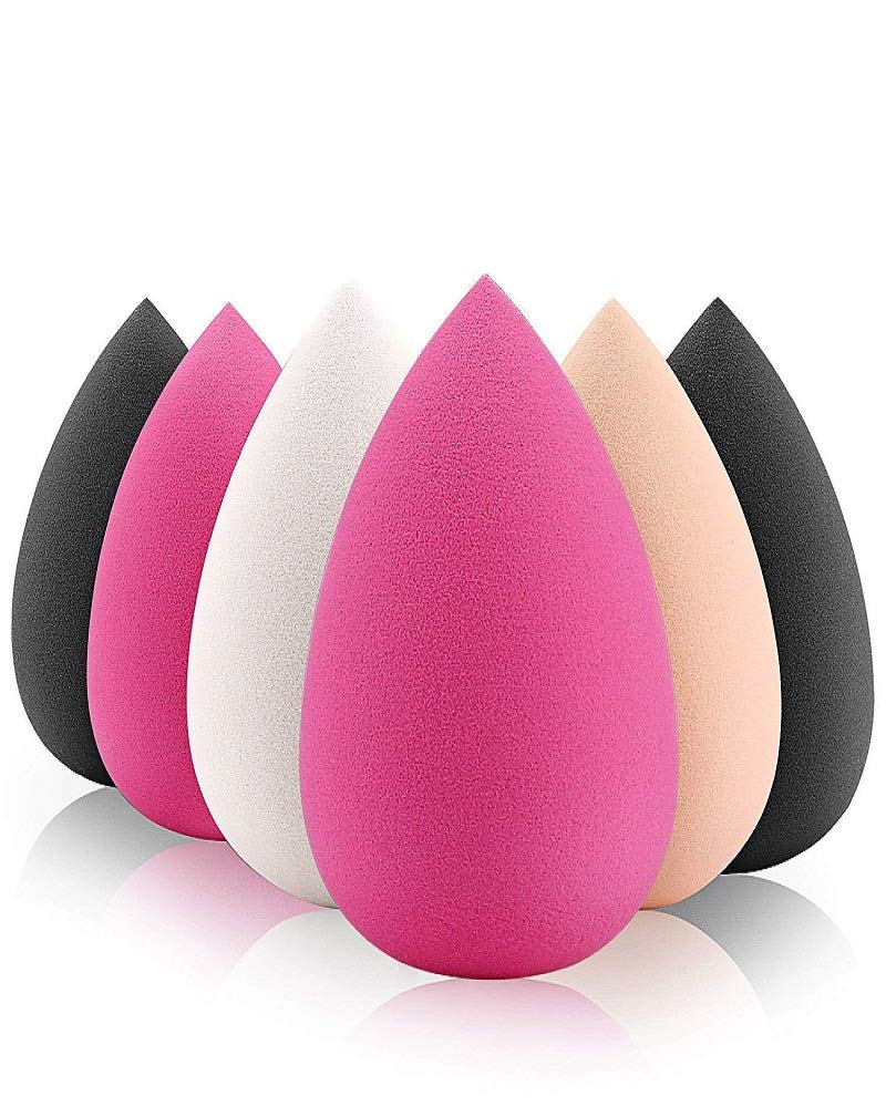 Angelie Make Up Sponge Beauty Blender Puff (Colour May Vary) Set Of 6