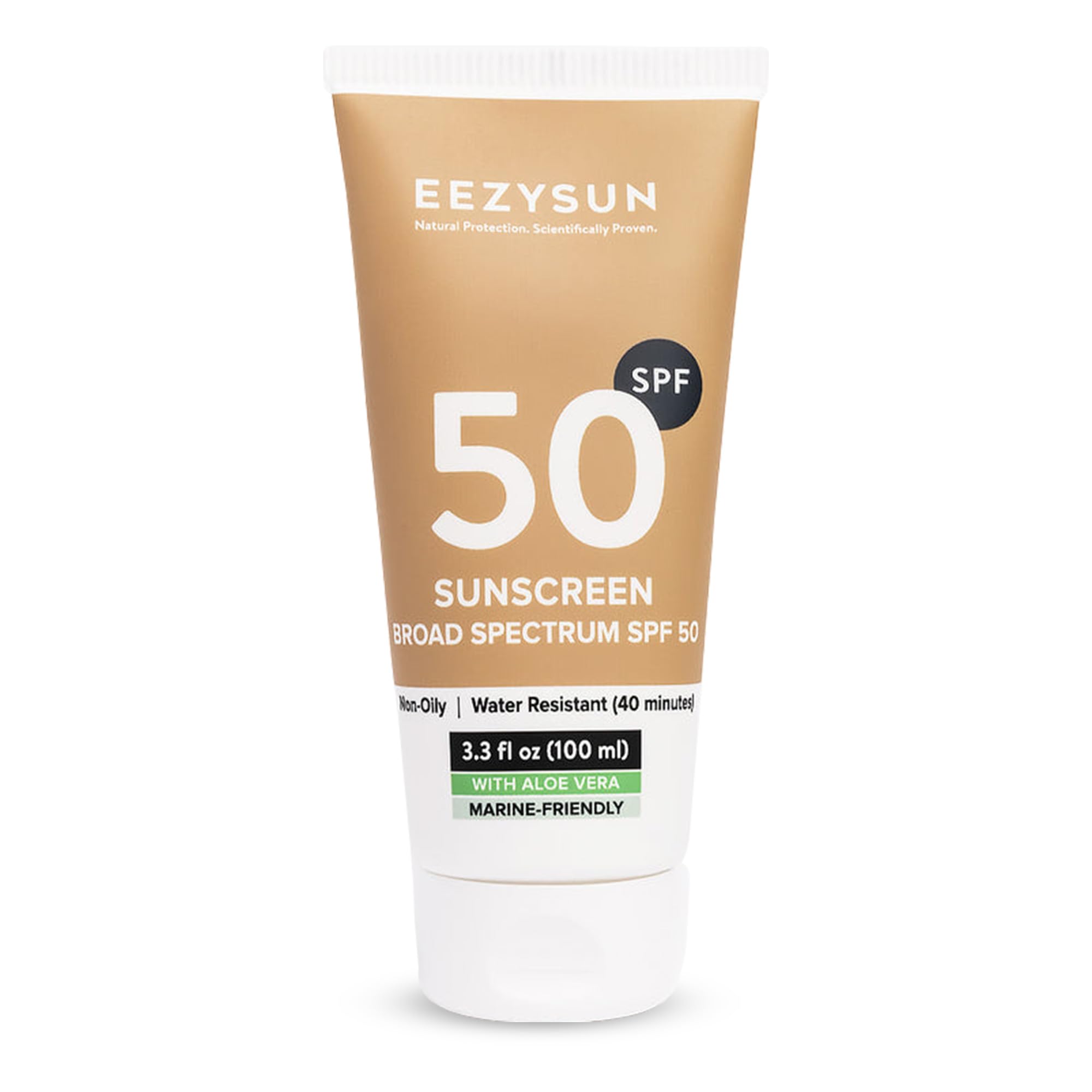 Eezysun Mineral Spf 50 Sunscreen | Infused With Aloe Vera | Vegan And Cruelty-Free | Hawaii 104 Reef Act Compliant | Broad Spect