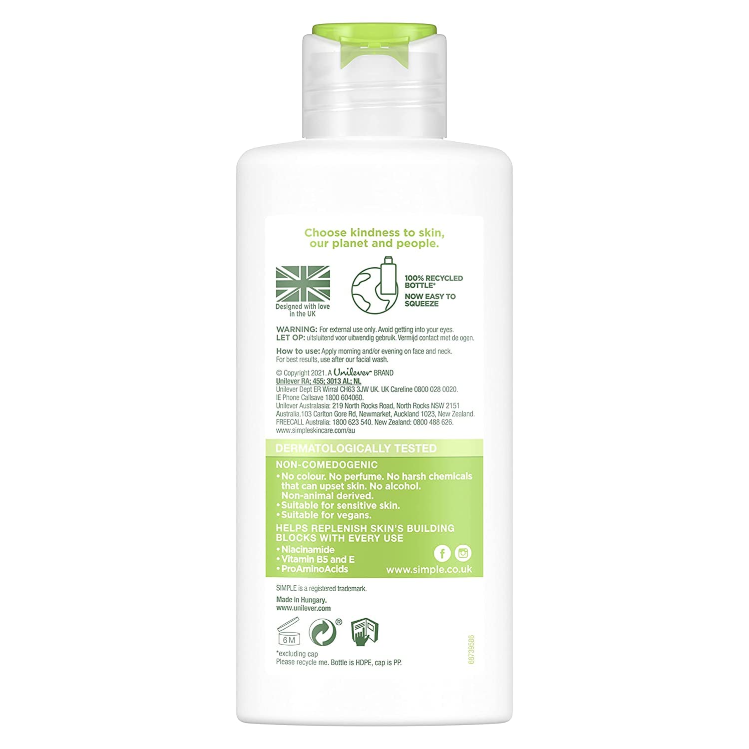 Simple Hydrating Light Moisturizer 4.2 Fl Oz
