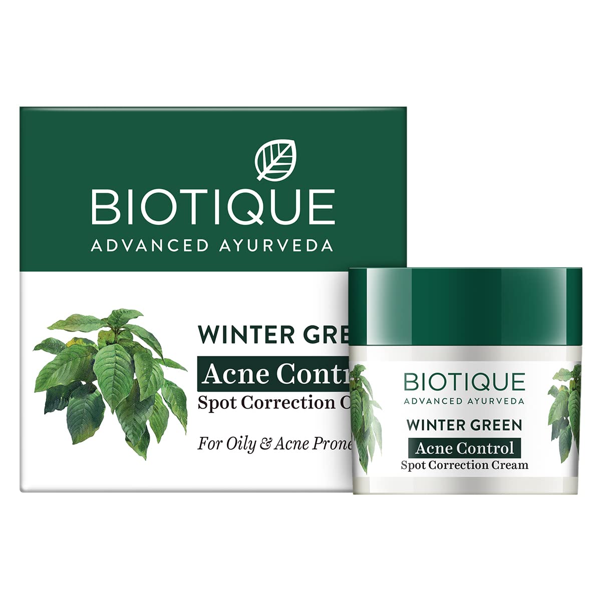 Biotique Bio Winter Green Spot correcting Anti-Acne Cream, 15 gm