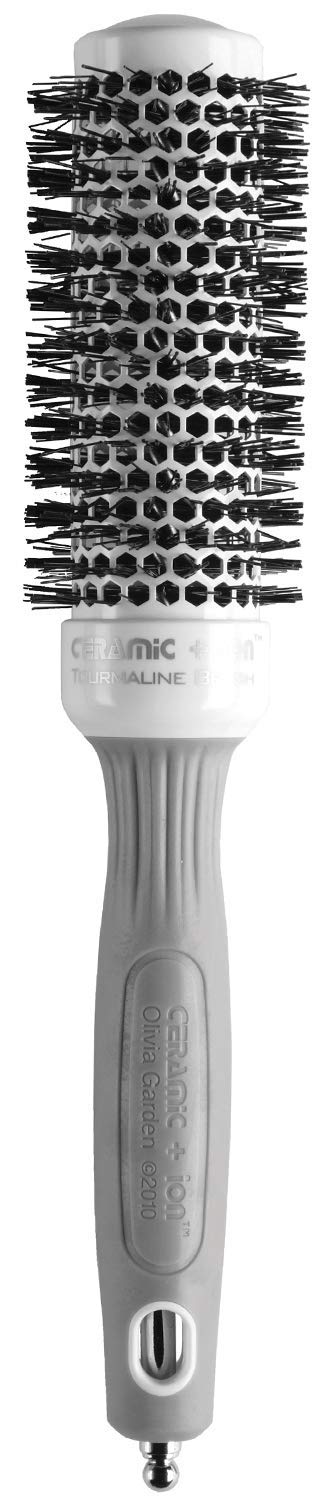 Olivia Garden Ceramic + Ion Round Thermal Hair Brush, 1.38 (Not Electrical)