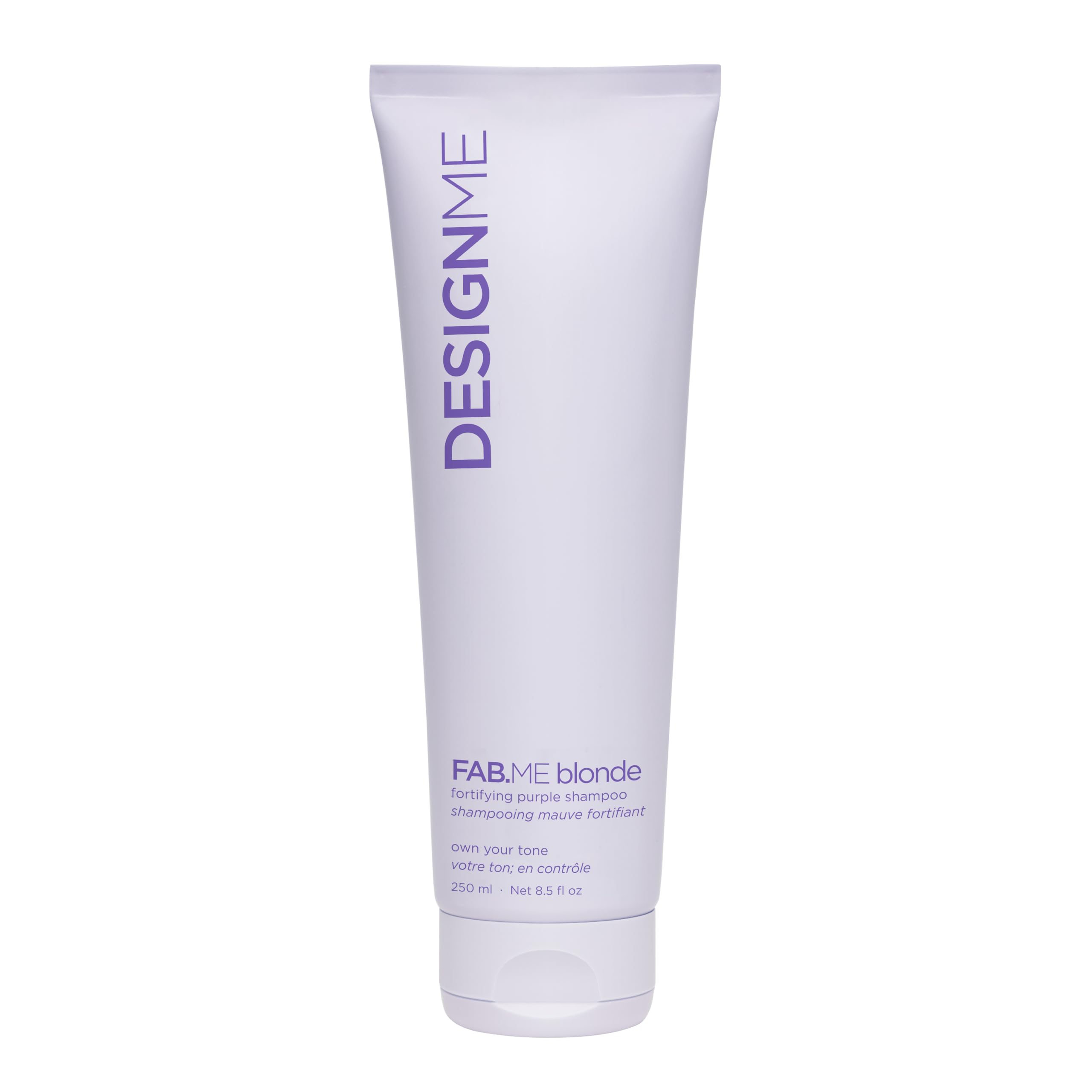 Design.Me FAB.ME Blonde Fortifying Purple Shampoo | Toning Purple Shampoo for Blonde Hair - Neutralizes Brass and Yellow Tones |