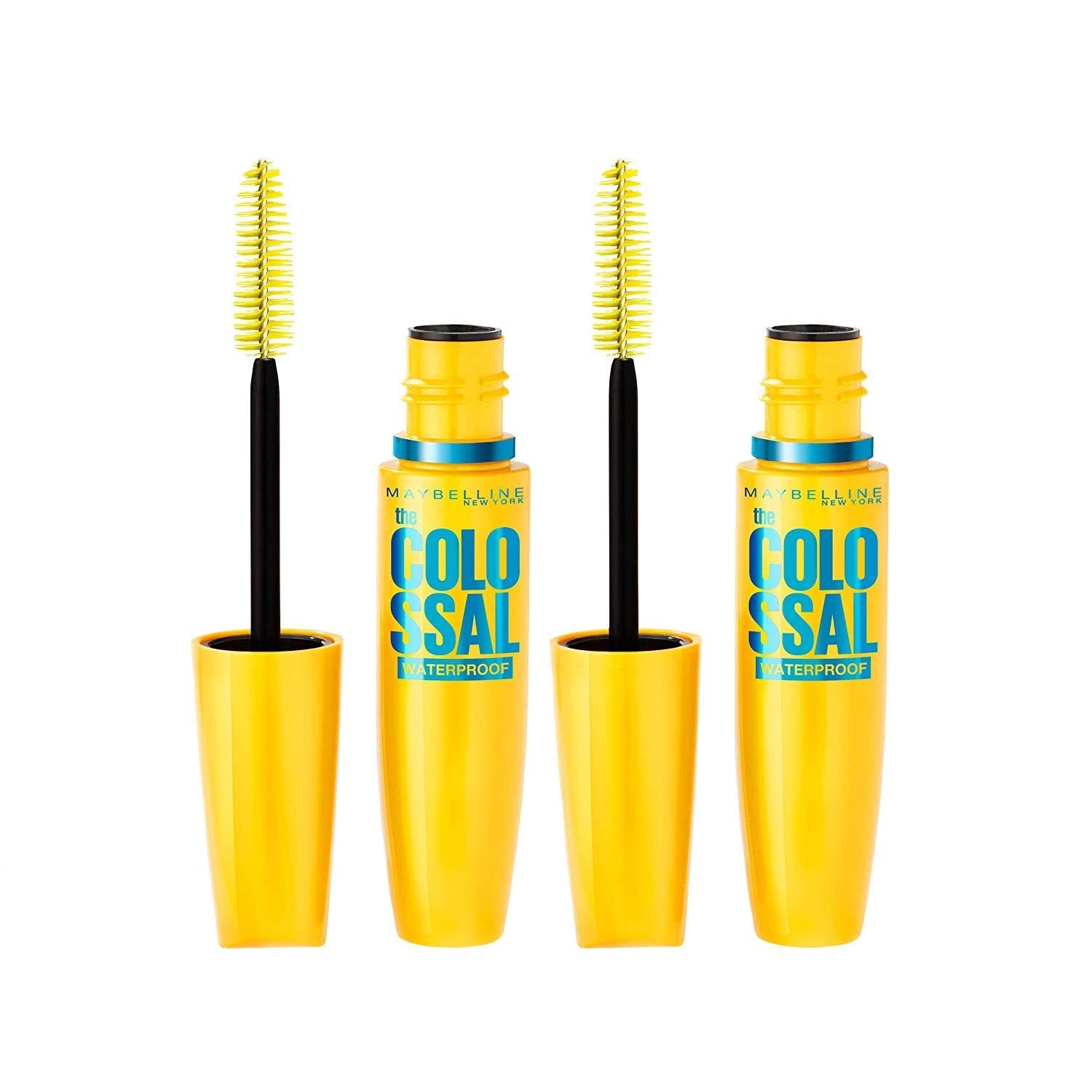 Maybelline Volum' Express The Colossal Waterproof Mascara Makeup, Volumizing No Clump Mascara, Glam Black, 0.31 Fl Oz (Pack Of 2