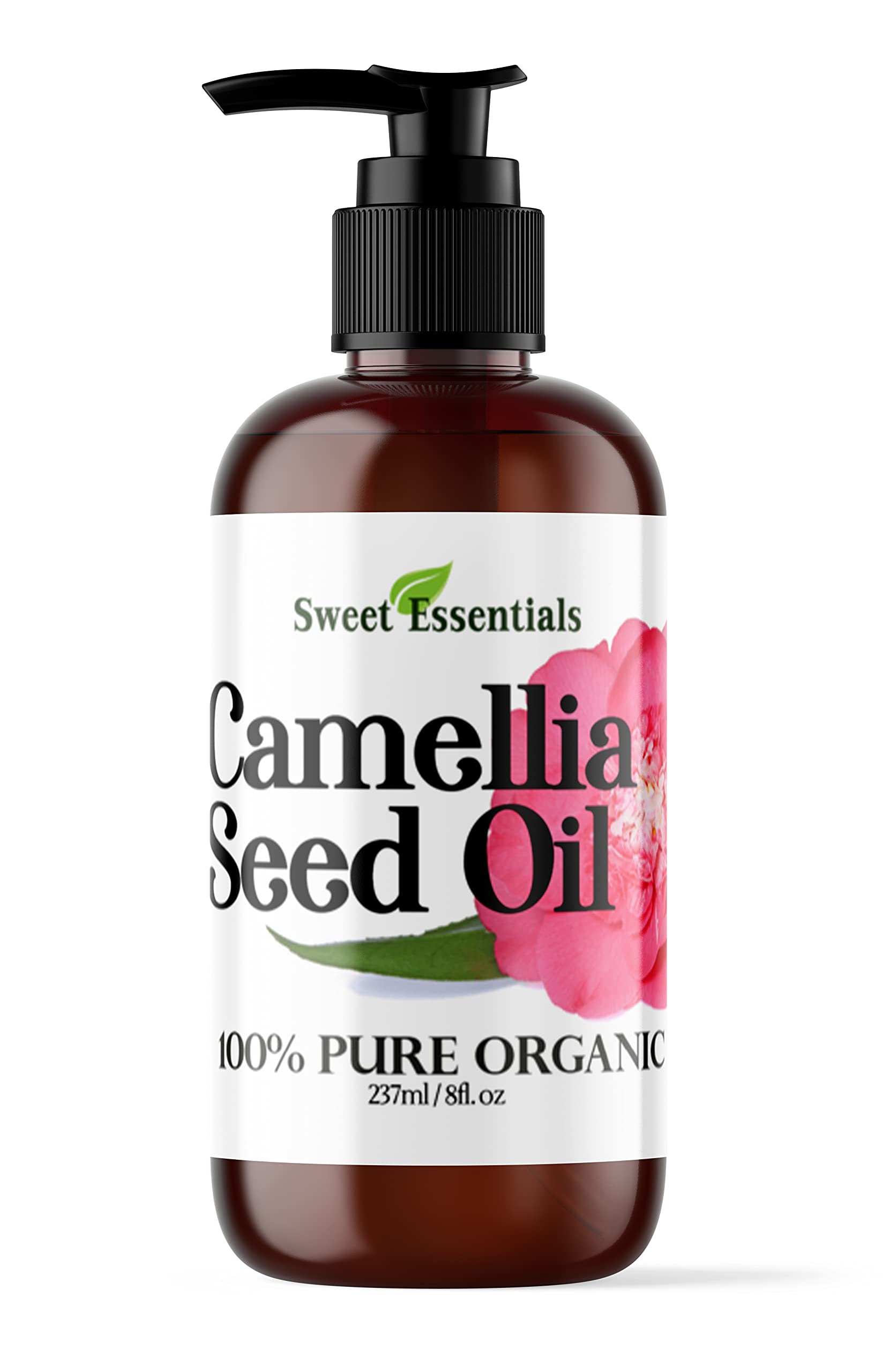 Organic Camellia Seed Oil | Imported From Japan | 8oz Bottle | 100% Pure | 100% Organic | For Hair & Skin Use | Japanese Beauty 