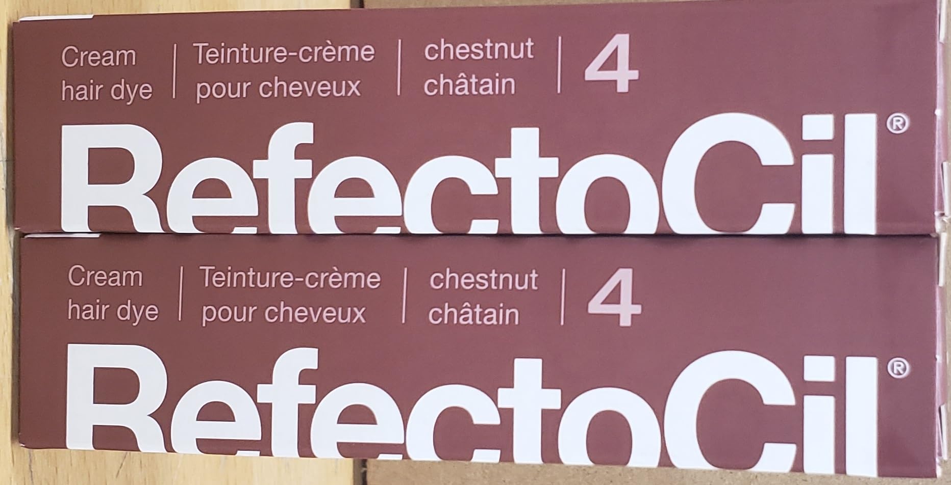 Refectocil Cream Hair Dye 2-Pack - Professional Hair Tint For Long-Lasting Color - Chestnut (#4)