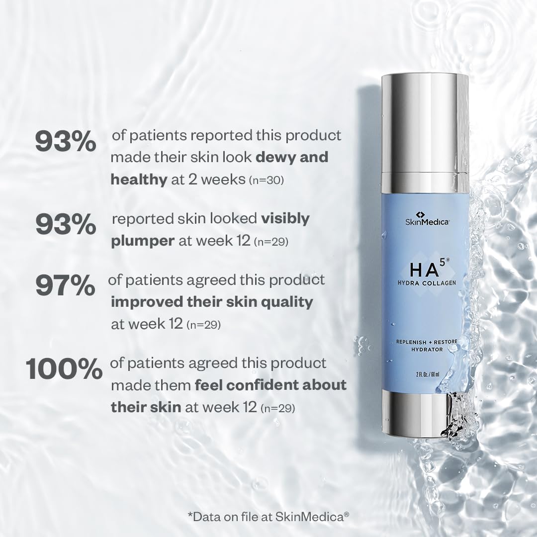 SkinMedica HA5 Hydra Collagen Replenish + Restore Hydrator - Next-Gen HA5 With 2X More Hyaluronic Acid. Enhanced for Instant Hyd