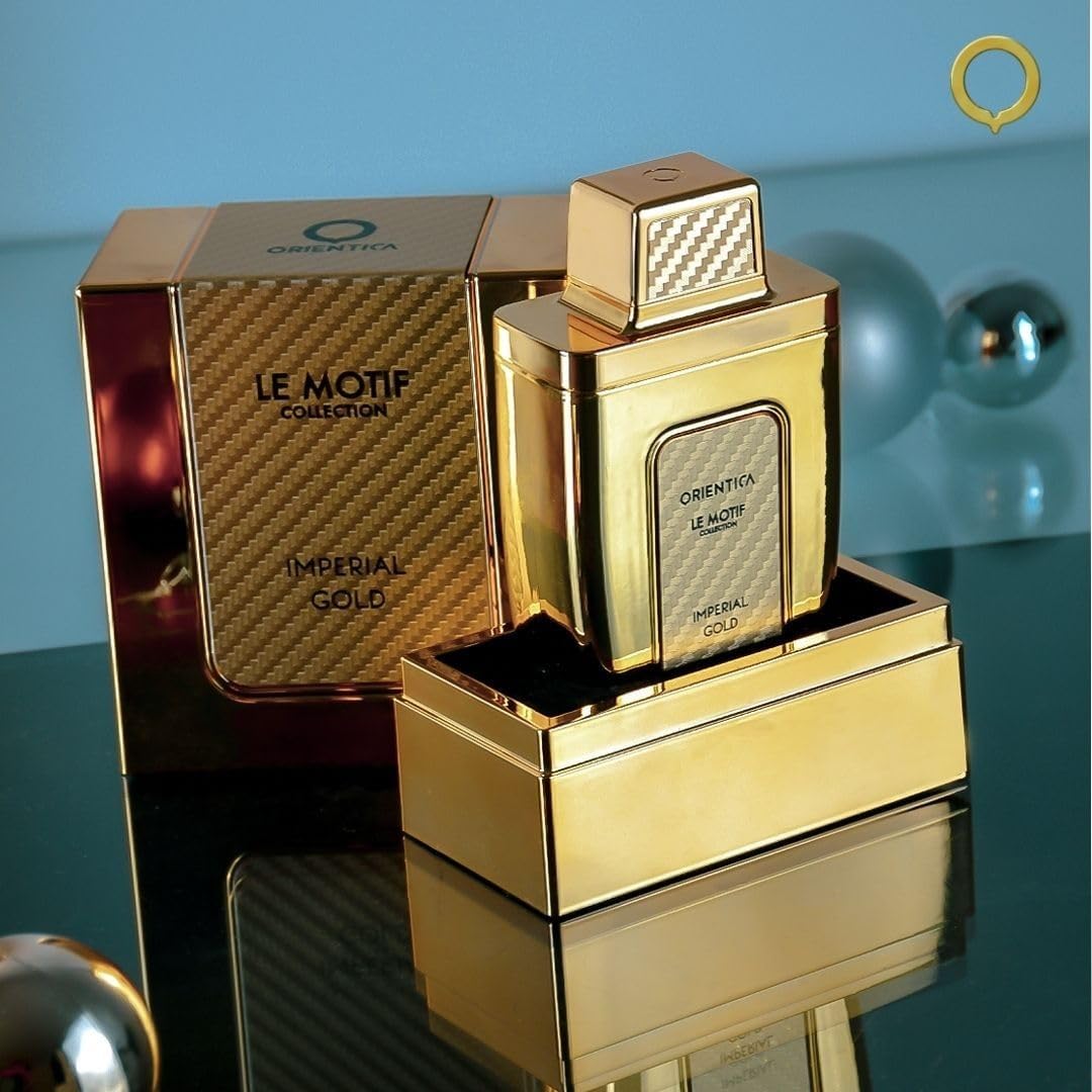 Orientica Le Motif Collection Imperial Gold For Men Eau De Parfum Spray, 29 Ounce