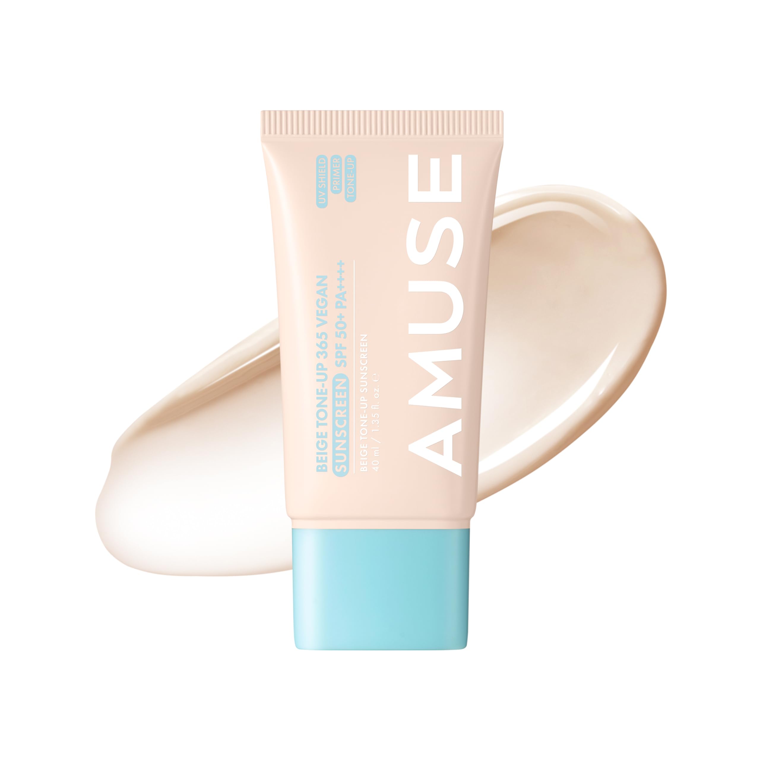 Amuse SEOUL 365 Vegan Beige tone Up Cream | Summer Foundation, Base-skip Tone Up, Beige Color, Natural Coverage, Lightweight, No