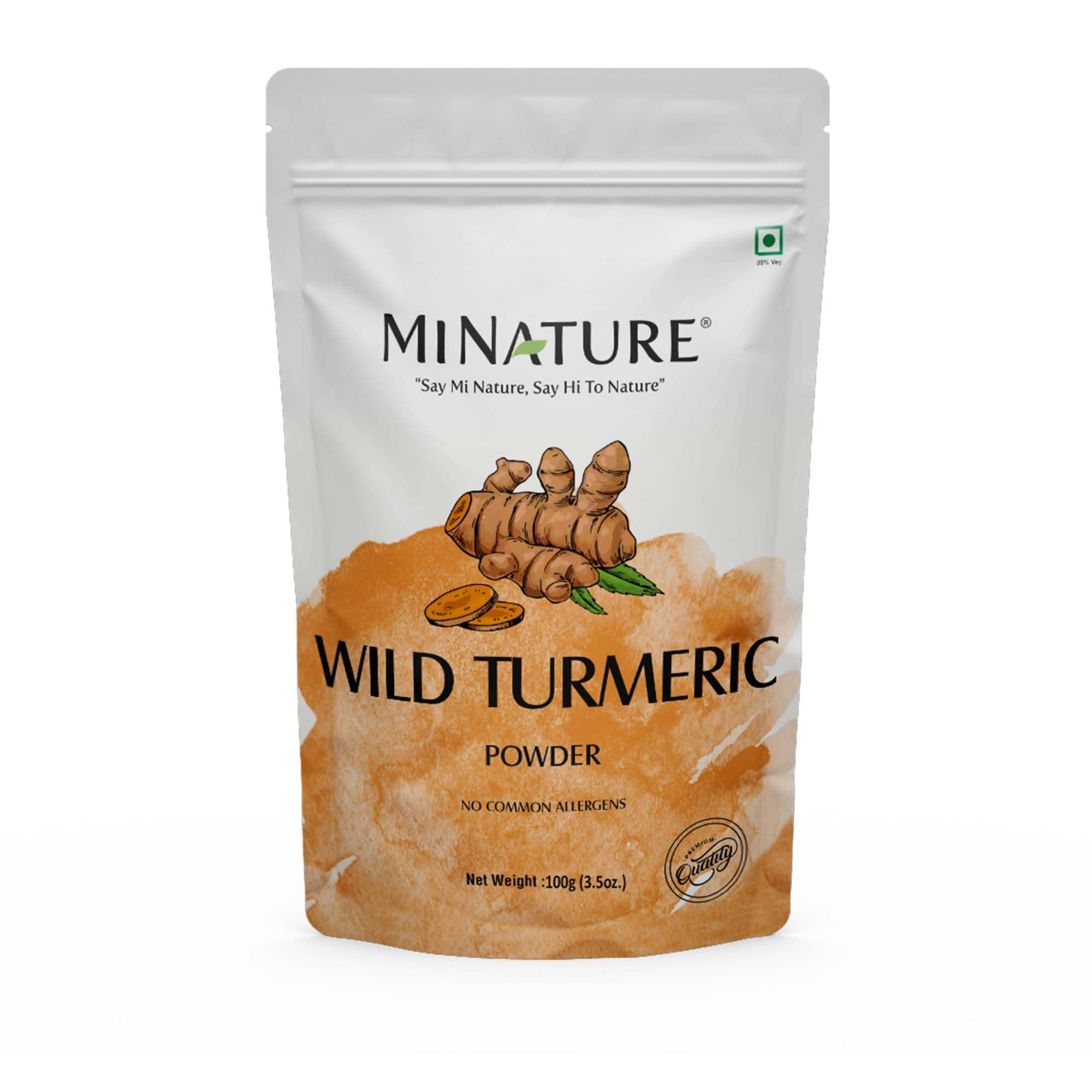 Wild Turmeric Powder by mi nature | Kasturi Manjal(Jungli Haldi/Amba haldi) Powder | Dark Spot, Pigmentation,Tan Removal|Natural