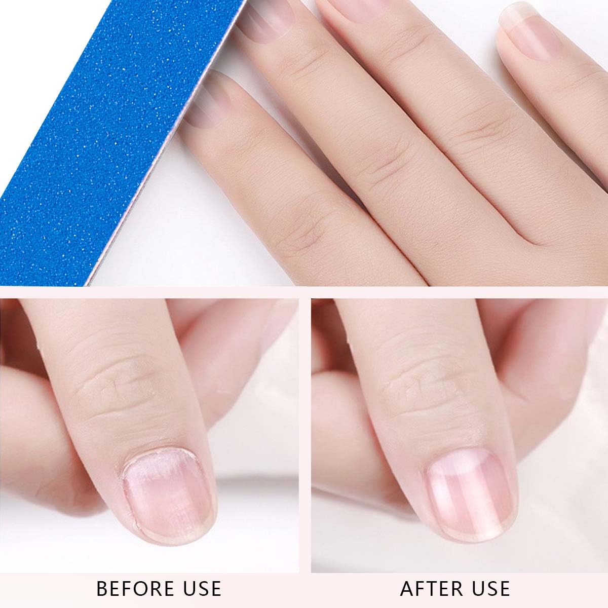 KISEER Mini Nail Files Bulk, 200 Pcs Disposable Double Sided Emery Boards Travel Size for Men, Women, Kids (3.3 Inch)
