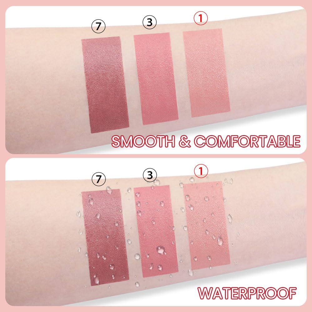 Bingbrush Crayon Matte Longwear Lipstick Pack Set,Moisture Smooth Color Stick Ultimate Lip Crayon For Makeup Collection - Waterp