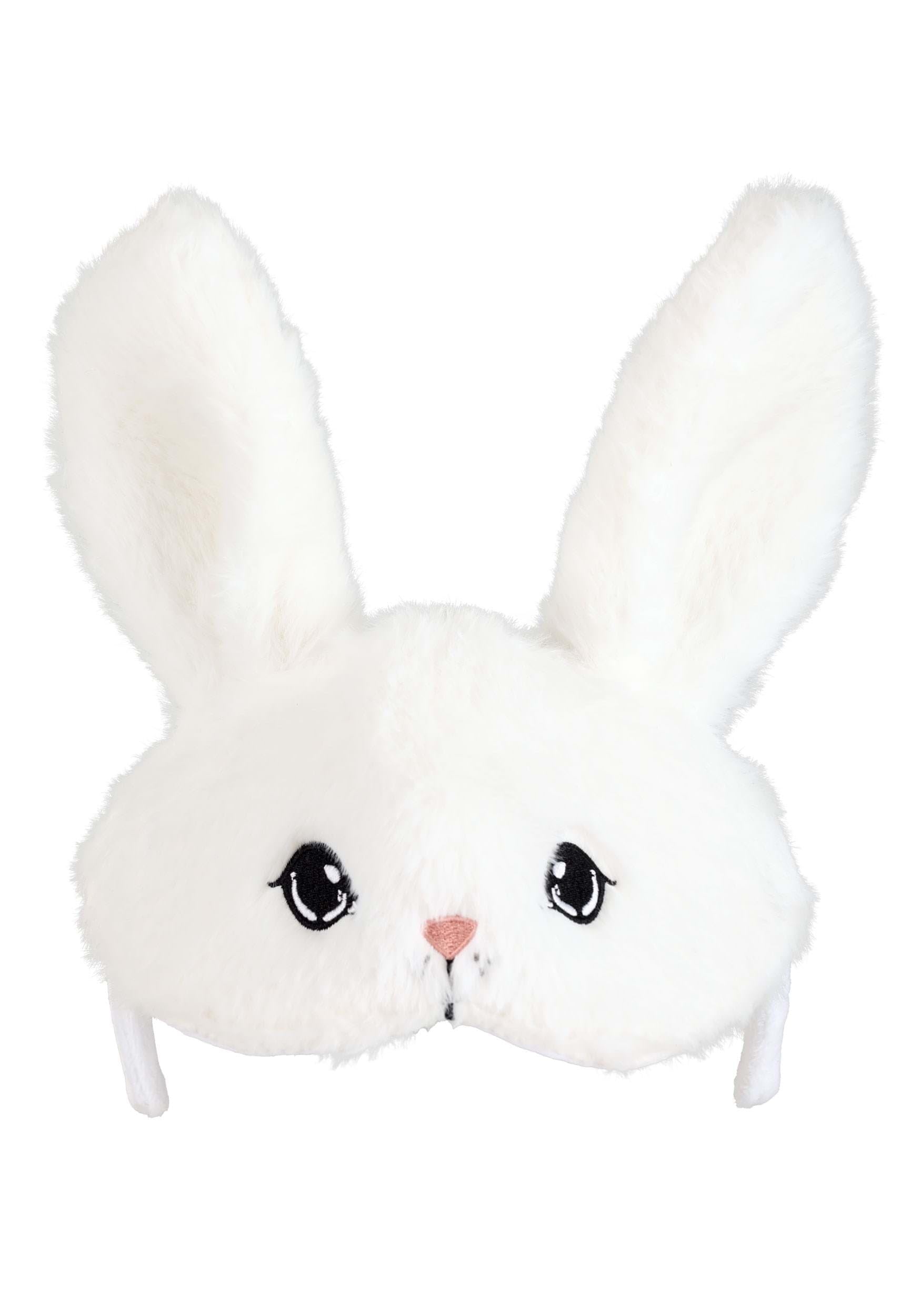elope Bunny Face Costume Headband - Soft Sculpted Ears & Embroidered Features, Easter Accessory for All Ages Standard