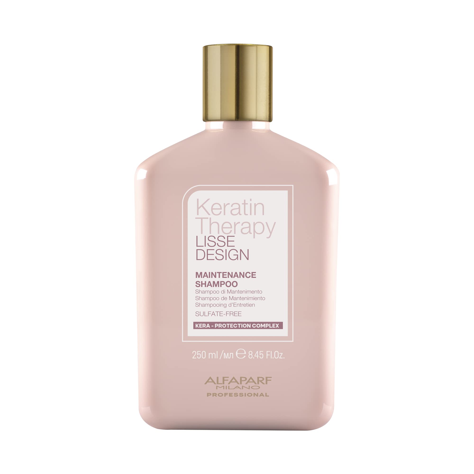 Alfaparf Milano Keratin Therapy Lisse Design Keratin Shampoo - Maintains and Enhances Keratin Smoothing Treatment - Anti-Frizz H