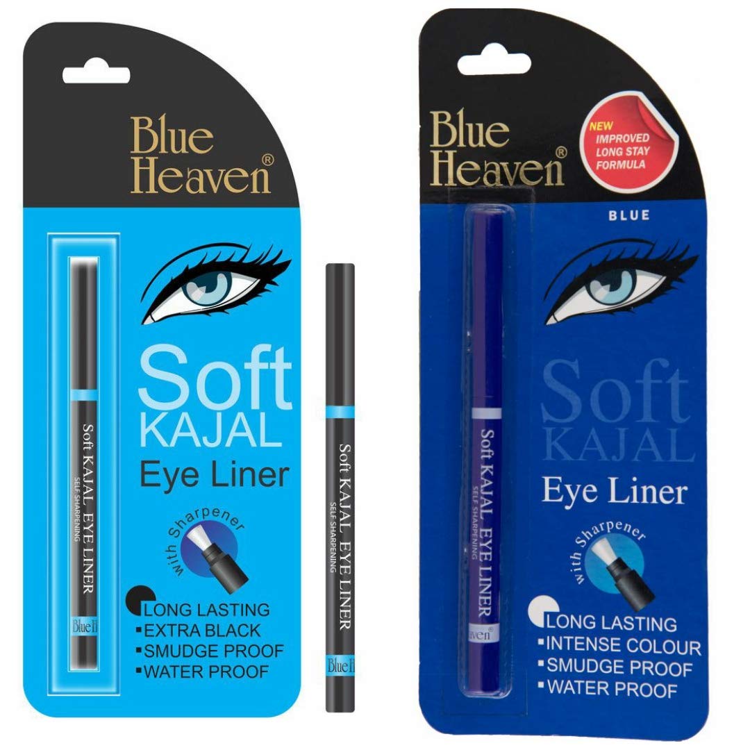 Blue Heaven Matte Soft Kajal As Eye Liner Pencil, Blue