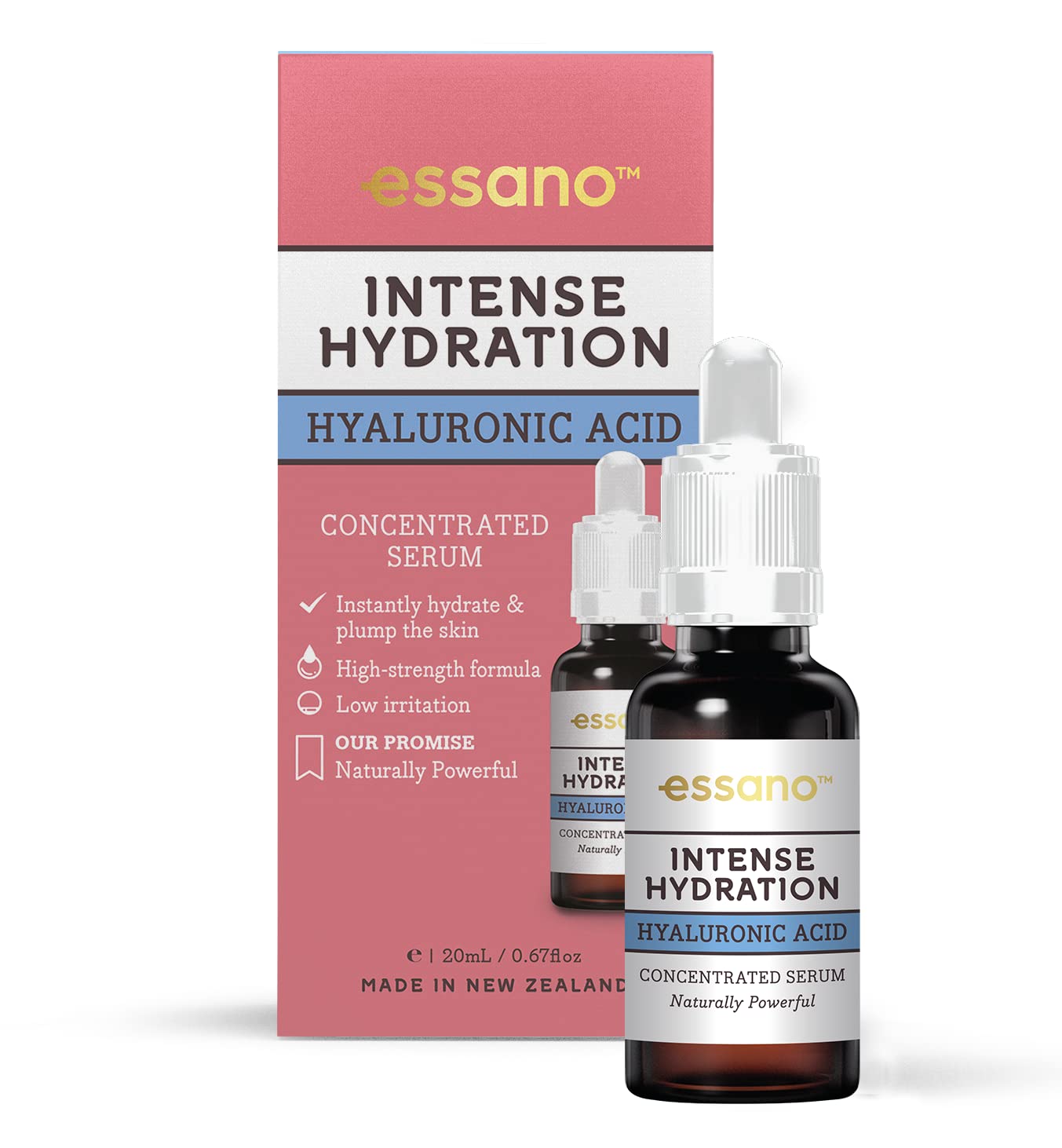 Essano Intense Hydration Hyaluronic Acid Concentrated Serum - Instantly Hydrating, 20ml