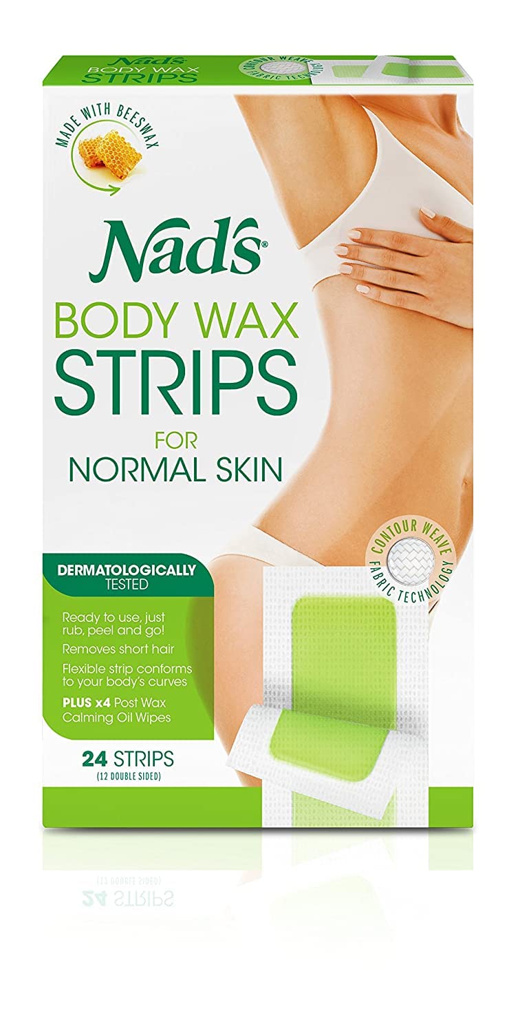 Nads Hair Removal Strips 24 Count For Body (3 Pack)