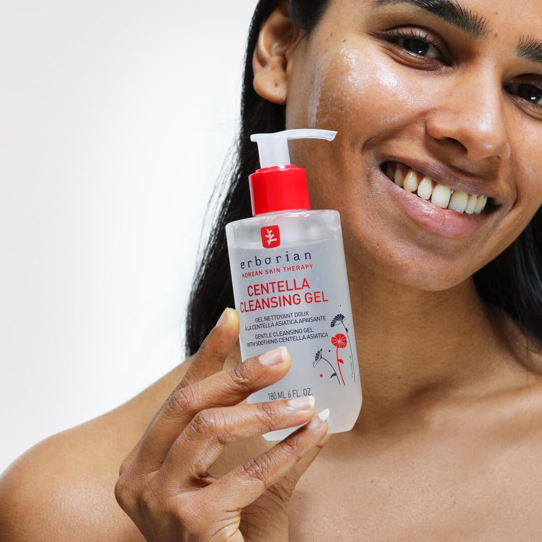 Erborian - Cleansing Gel - Gentle Daily Facial With Soothing Centella Asiatica Extract - Purifying, Detoxifying & Moisturizing F