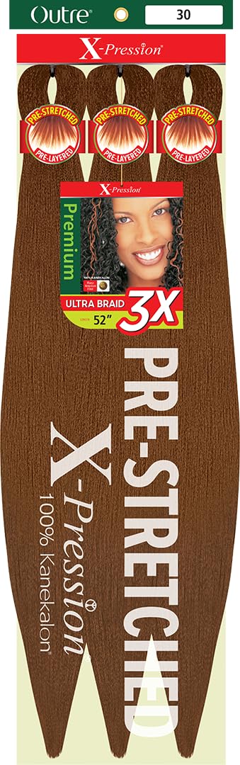 [5 Pack Deal] Outre X-Pression Braid-Pre Stretched Braid 52'' 3X 5 Packs (30)