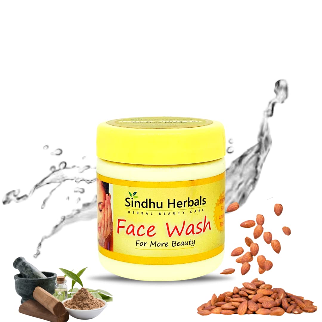 Sindhu Herbals 100% Natural Face Wash For More Beauty & Skin Lightening Removes Dead Skin Cells & Dark Spots, Double Brightness 