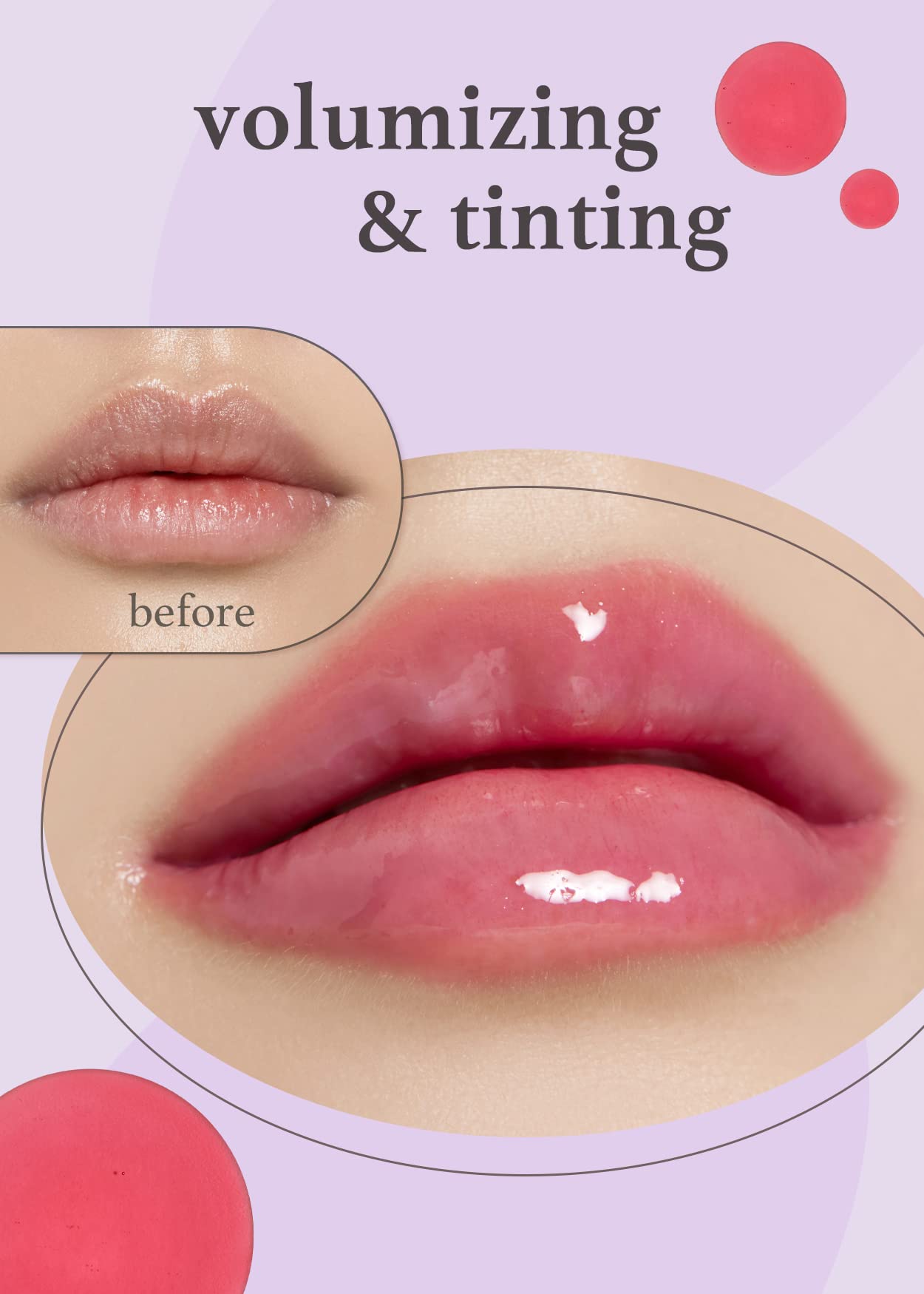 Nooni Korean Lip Oil - Appleplum With Apple Seed Oil, Lip Stain, Mothers Day,Gift, Moisturizing, Glowing, Revitalizing, And Tint
