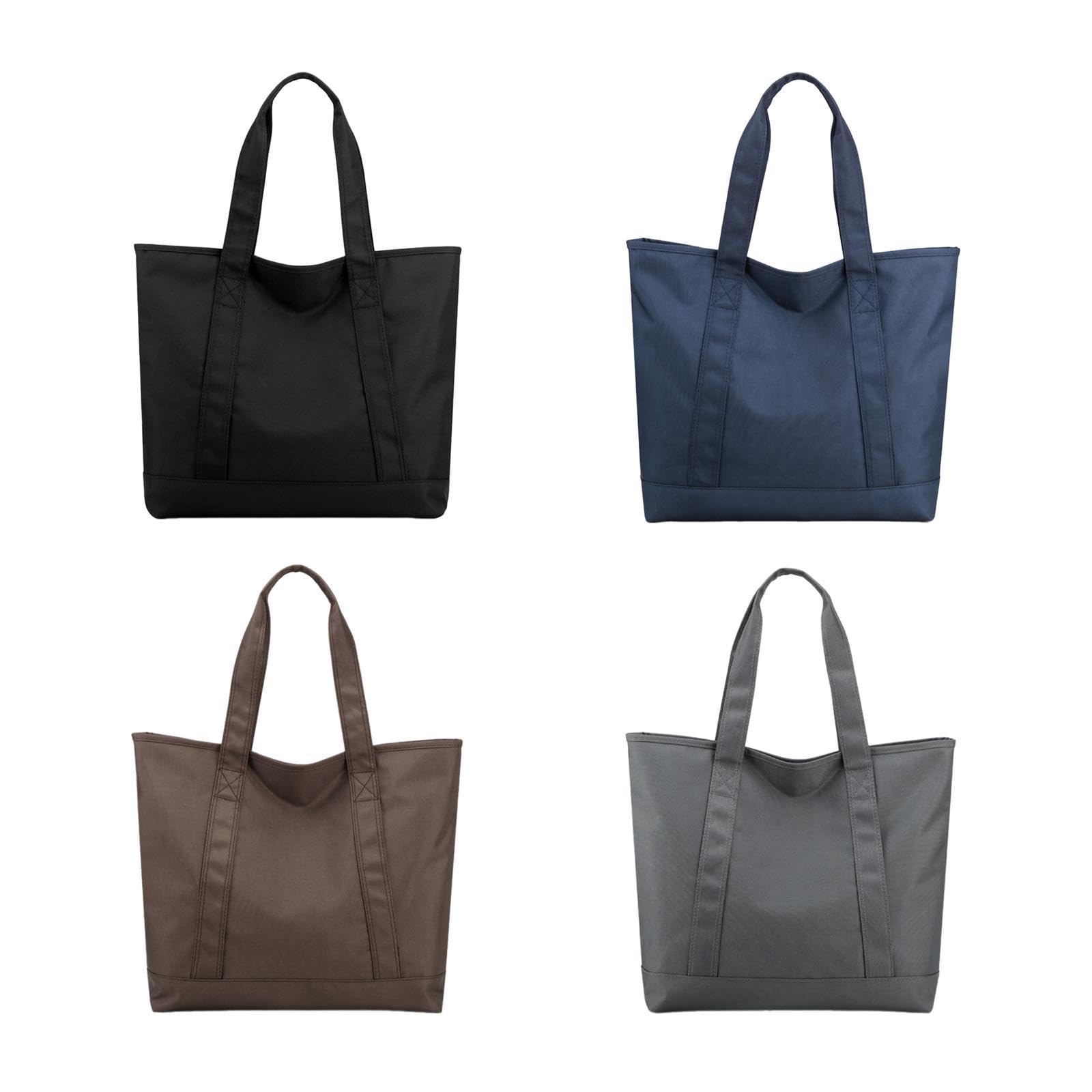 Calandis Women Tote Bag Supplies Zipper Purse Satchel Bag For Shopping Holiday Travel Black | Womens Handbags & Bags