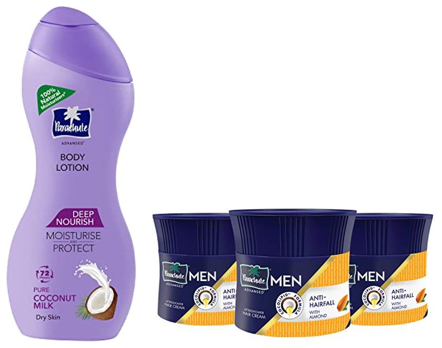 Parachute Advansed Almond Hair Cream, 100Ml |Anti Hairfall | Dry Hair Cream After Shower |Non Sticky Oil Replacement Hair Cream 