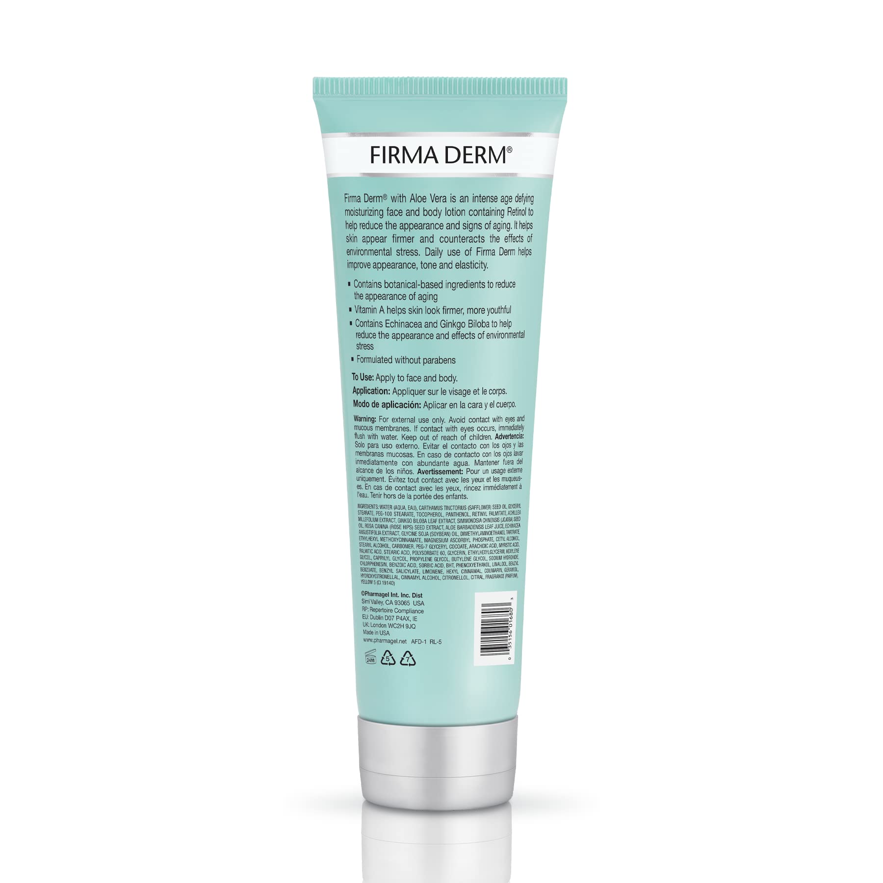 Pharmagel Firma Derm Age Defying Moisturizing Lotion | Daily Moisturizer Body Lotion For Dry Skin | Anti-Aging & Firming Moistur