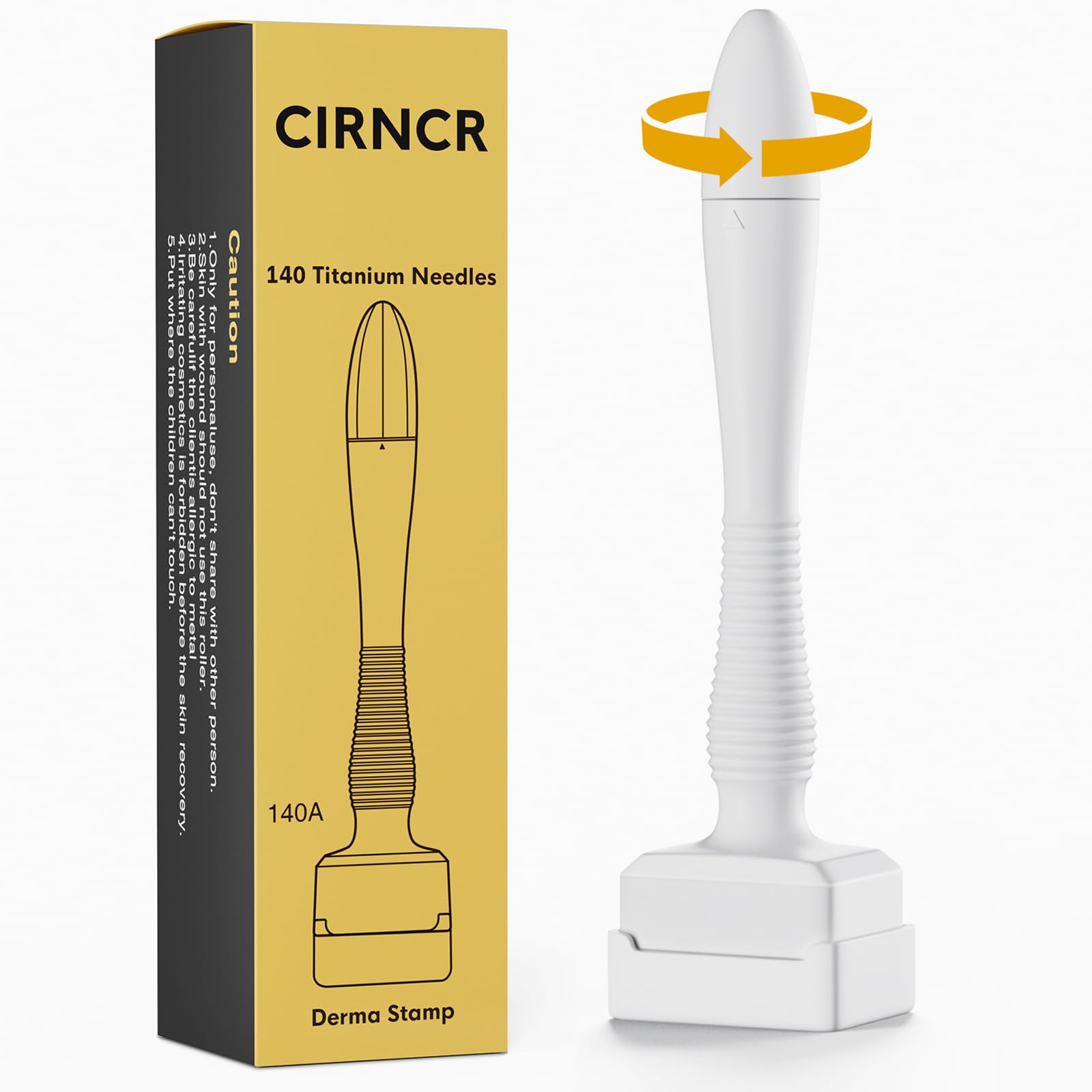 Beauty Derma Stamp Pen,microneedling Stamp for Face and Body,Derma microneedling Roller Pen for beard, Derma Roller Stamp 0.25mm