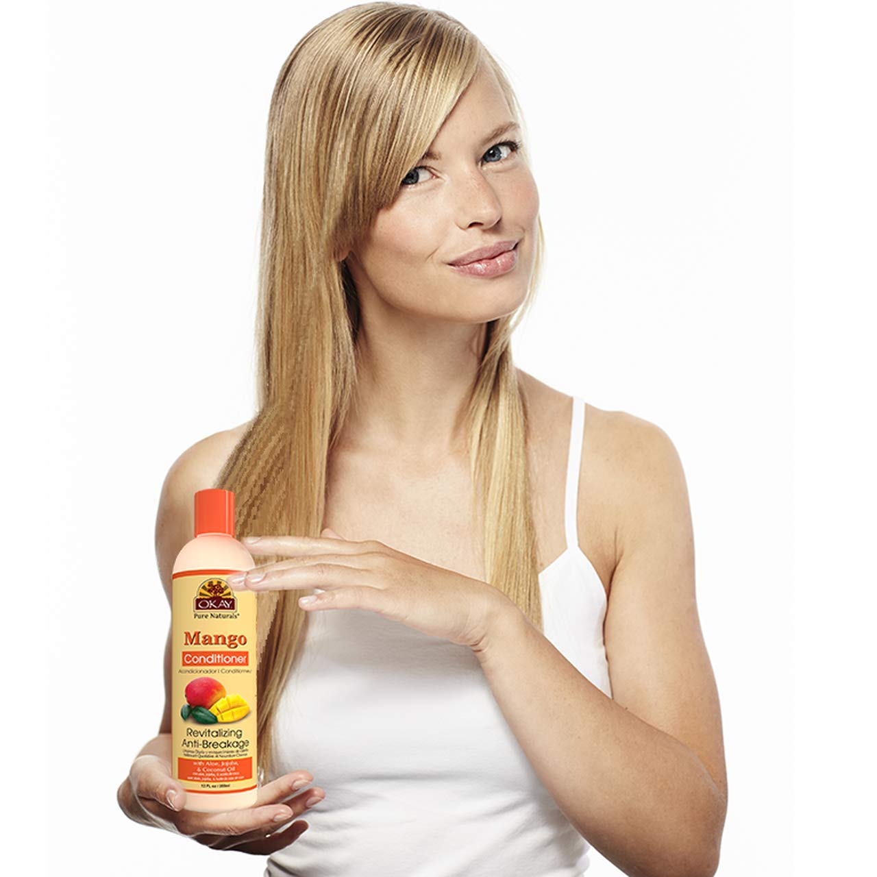 OKAY | Mango Anti-Breakage Conditioner | For All Hair Types & Textures | Revitalize - Repair - Restore Moisture | With Aloe, Joj