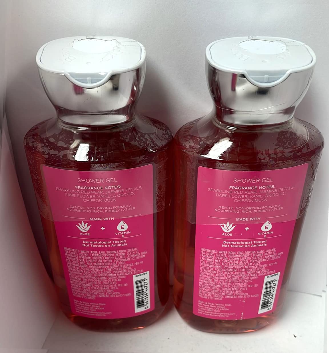 Bath & Body Works Pink Chiffon Shower Gel Gift Sets 10 Oz 2 Pack (Pink Chiffon), 20.0 Ounces