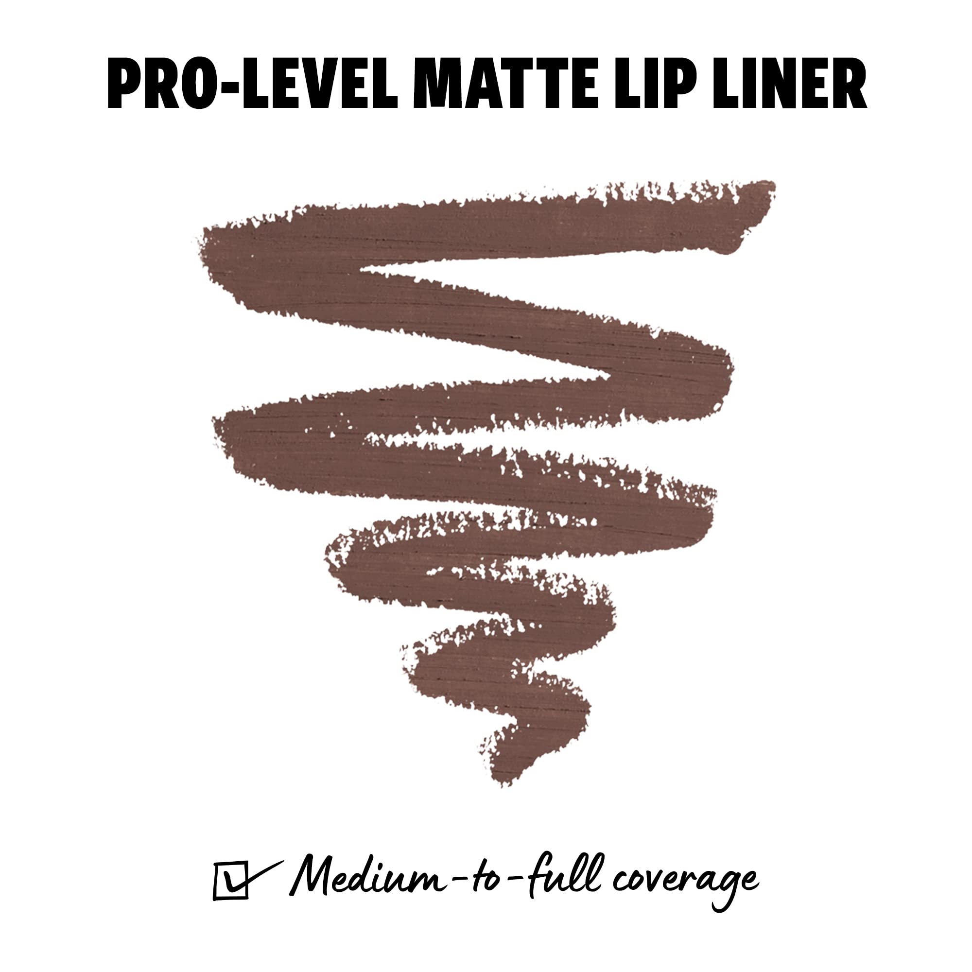 NYX PROFESSIONAL MAKEUP Suede Matte Lip Liner, Vegan Formula - Brooklyn Thorn (Deep Brown)