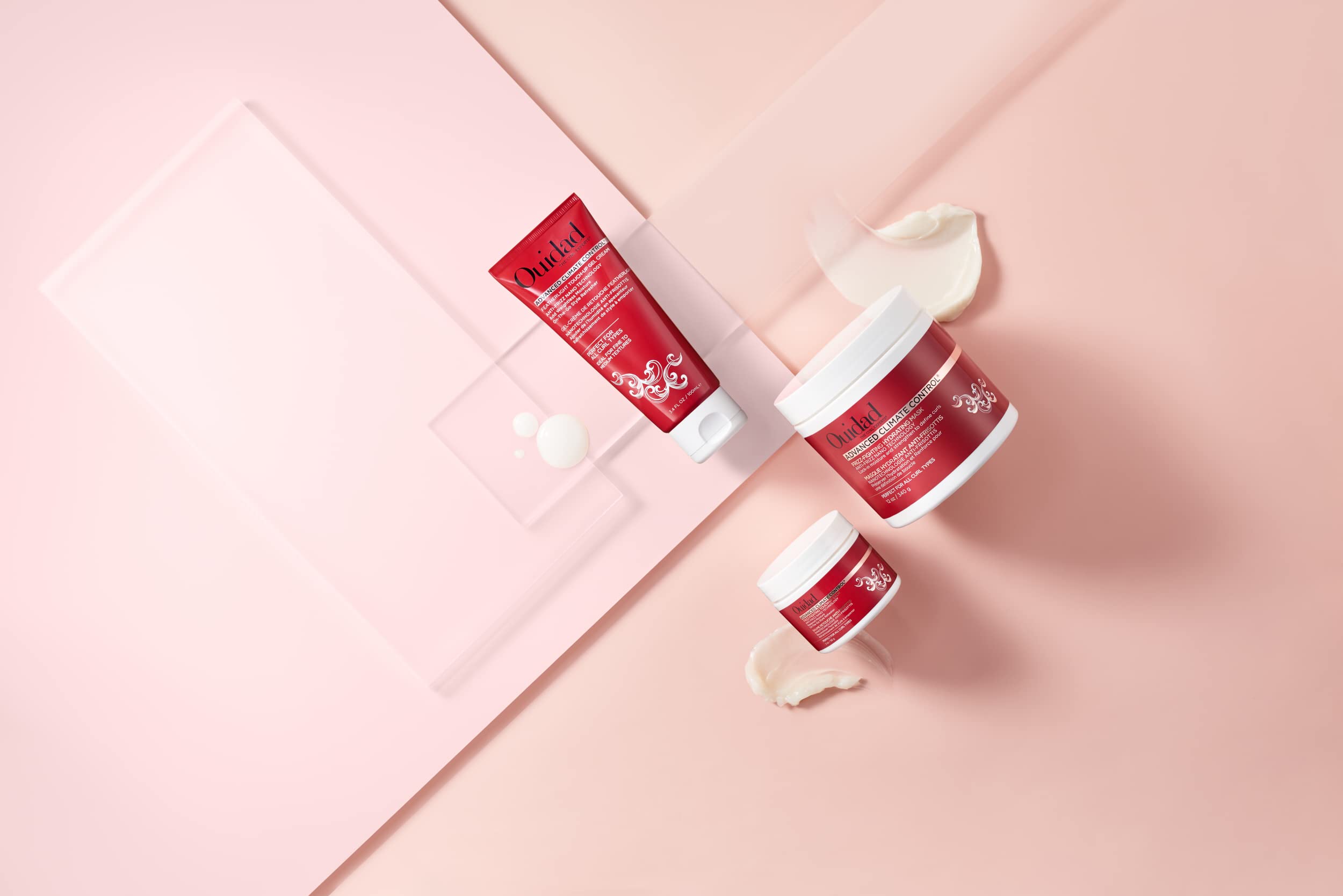 Ouidad Advanced Climate Control Featherlight Touch-Up Curl Gel Cream - 3.4 Fl Oz, Anti-Frizz Nano Technology, On-The-Go Style Re