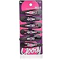 Goody Metal Contour Hair Snap Clips - 6 Count, Black And Brown - Just Snap Into Place - Suitable For All Hair Types - Pain-Free