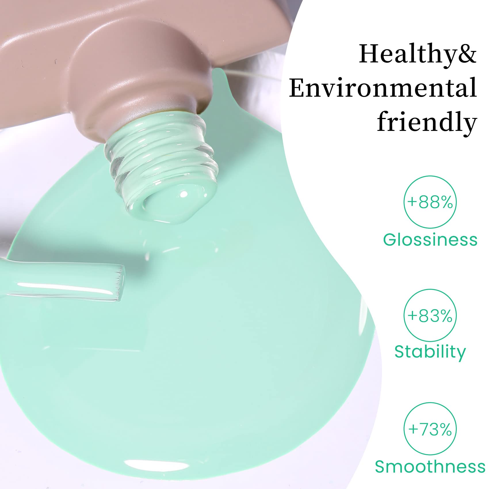 Maychao 15Ml Gel Nail Polish 1Pc Aquamarine Gel Polish Soak Off Uv Led Nail Polish Nail Art Starter Manicure Salon Diy At Home,