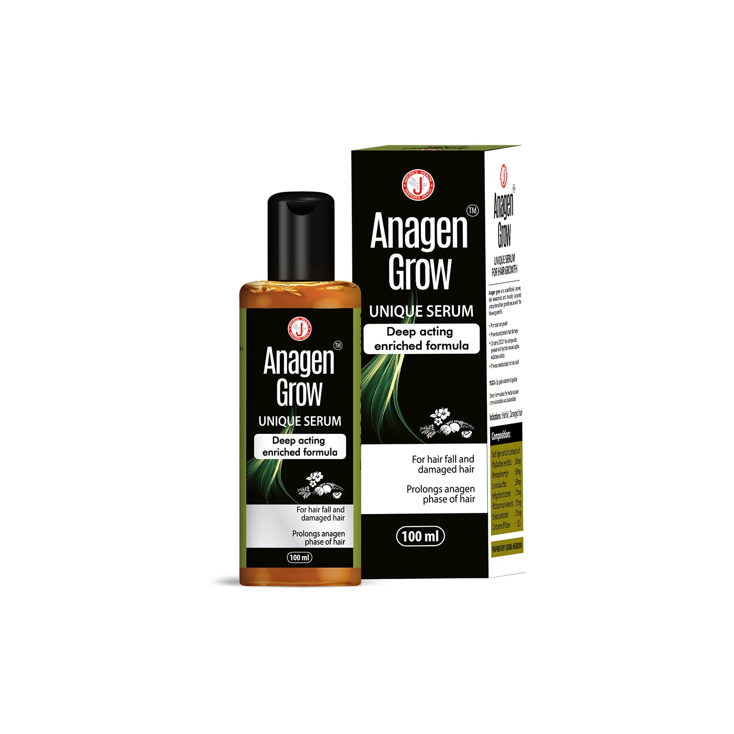 Caredura Products Anagen Grow Unique Serum, Multi, 100Ml (Jrk09)