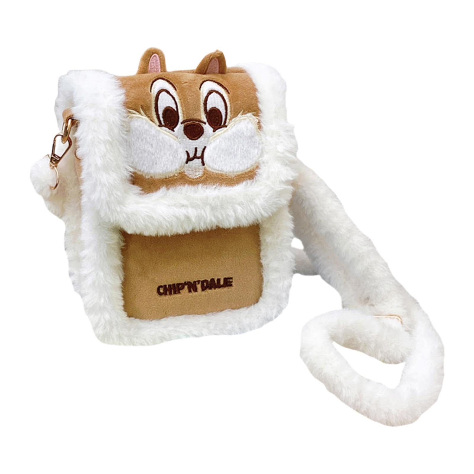 Lyla Plush Crossbody Bag Small Stylish With Adjustable Strap Cartoon Shoulder Bag Brown