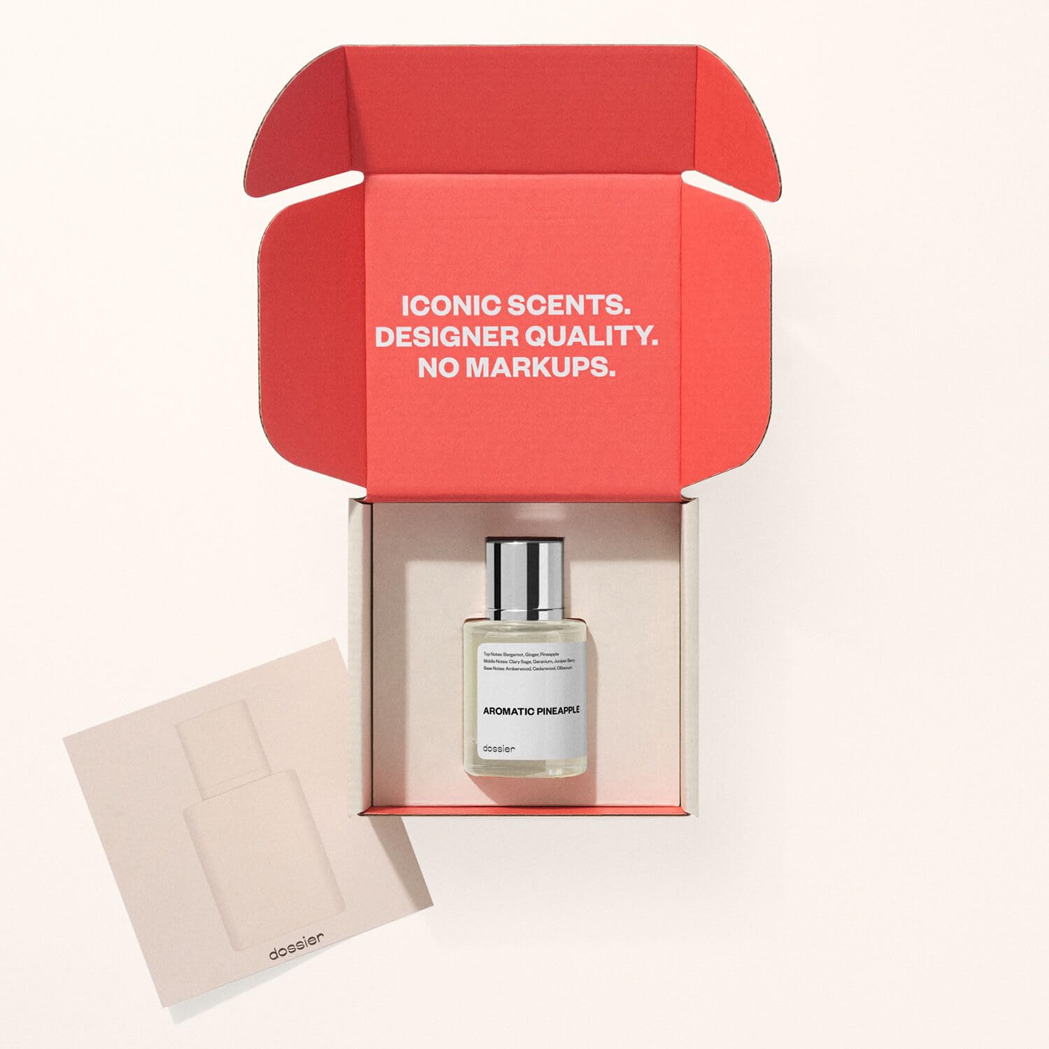 Dossier Aromatic Pineapple Eau de Parfum 1.7 oz - Vegan, Paraben-Free, Inspired by YL's Luxury Fragrance for Men