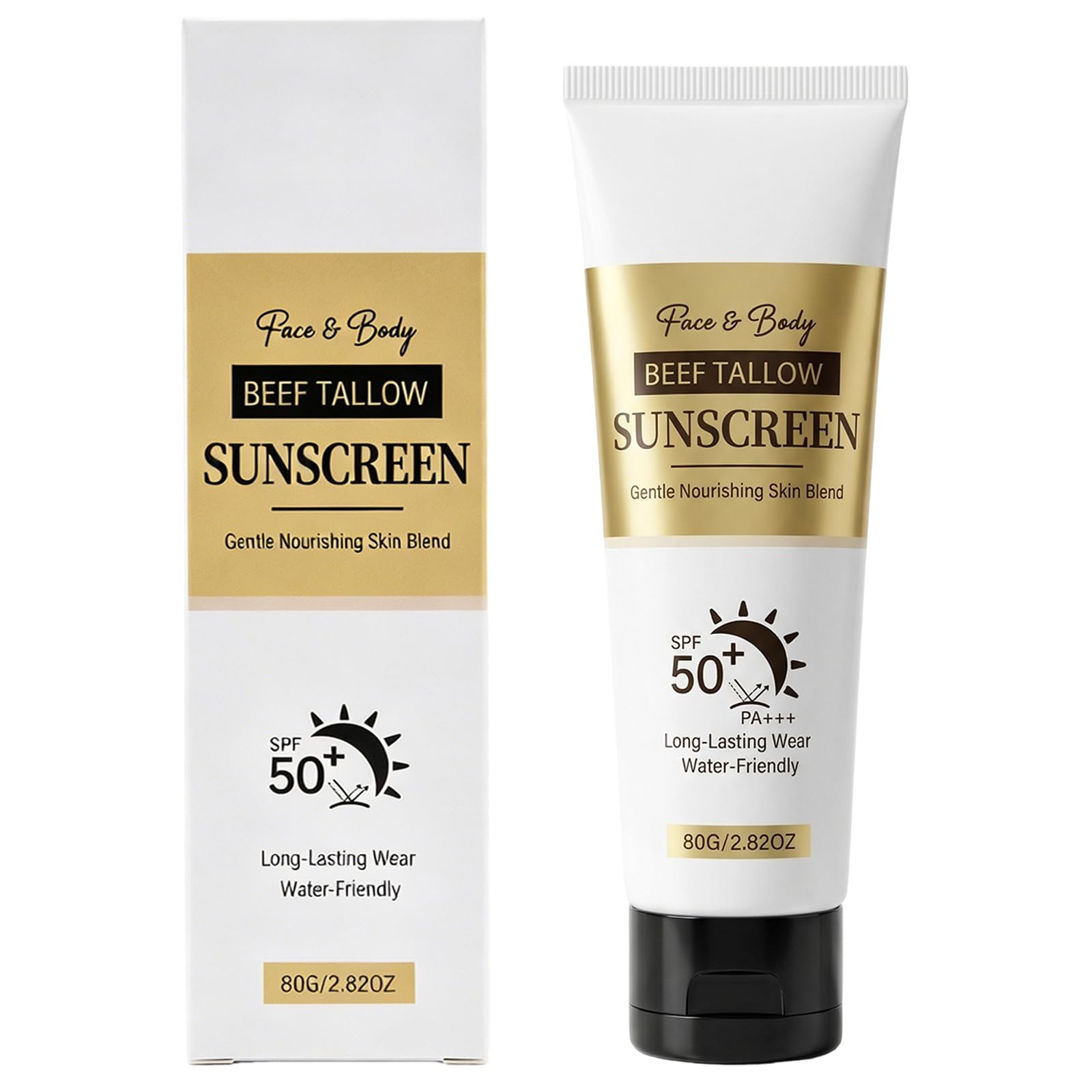 Beef Tallow Sunscreen SPF 50, 2.82oz (80g)
