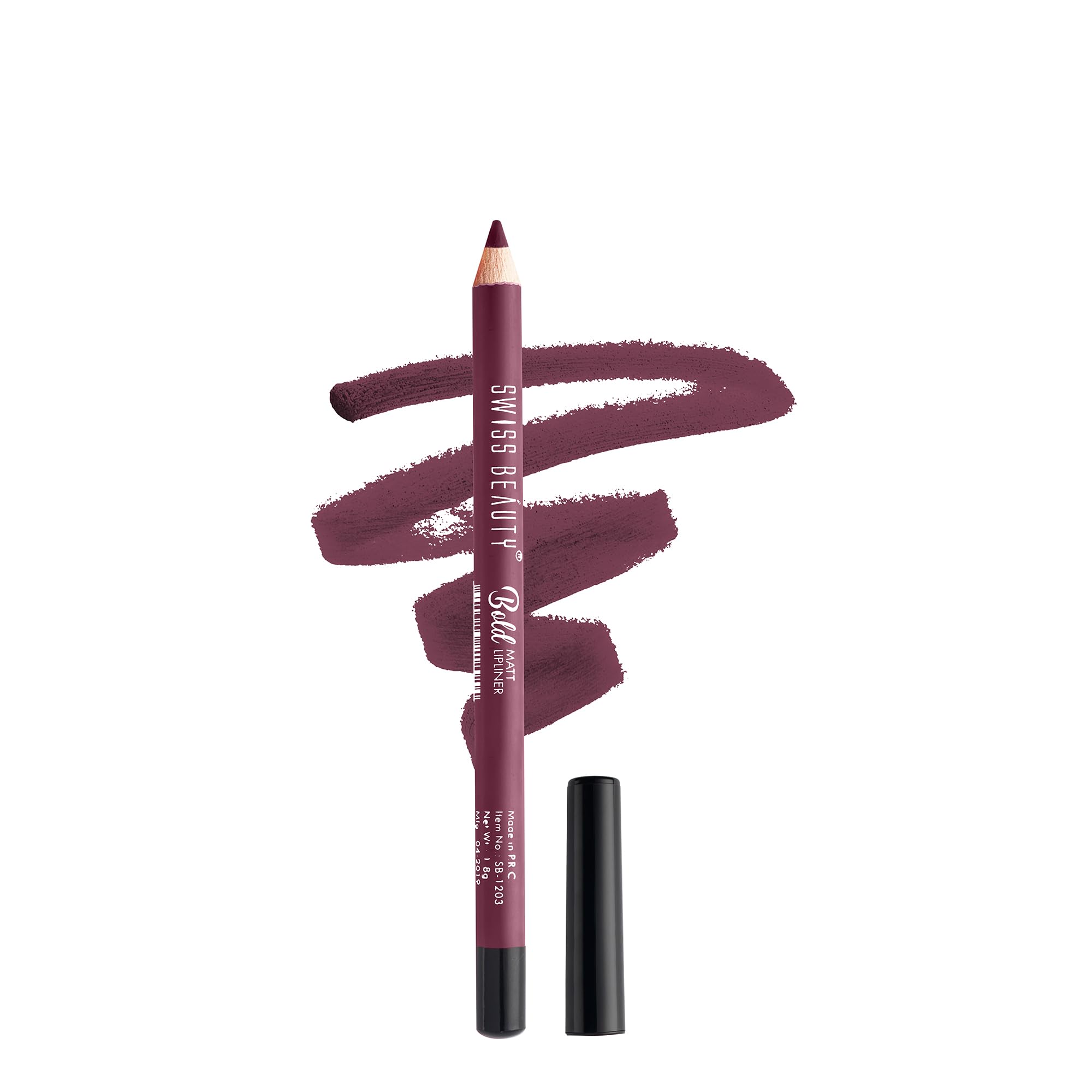 Swiss Beauty Bold Matt Lip Liner | LongLasting |Matte Finish | NonDrying | Shade15, 1.6Gm