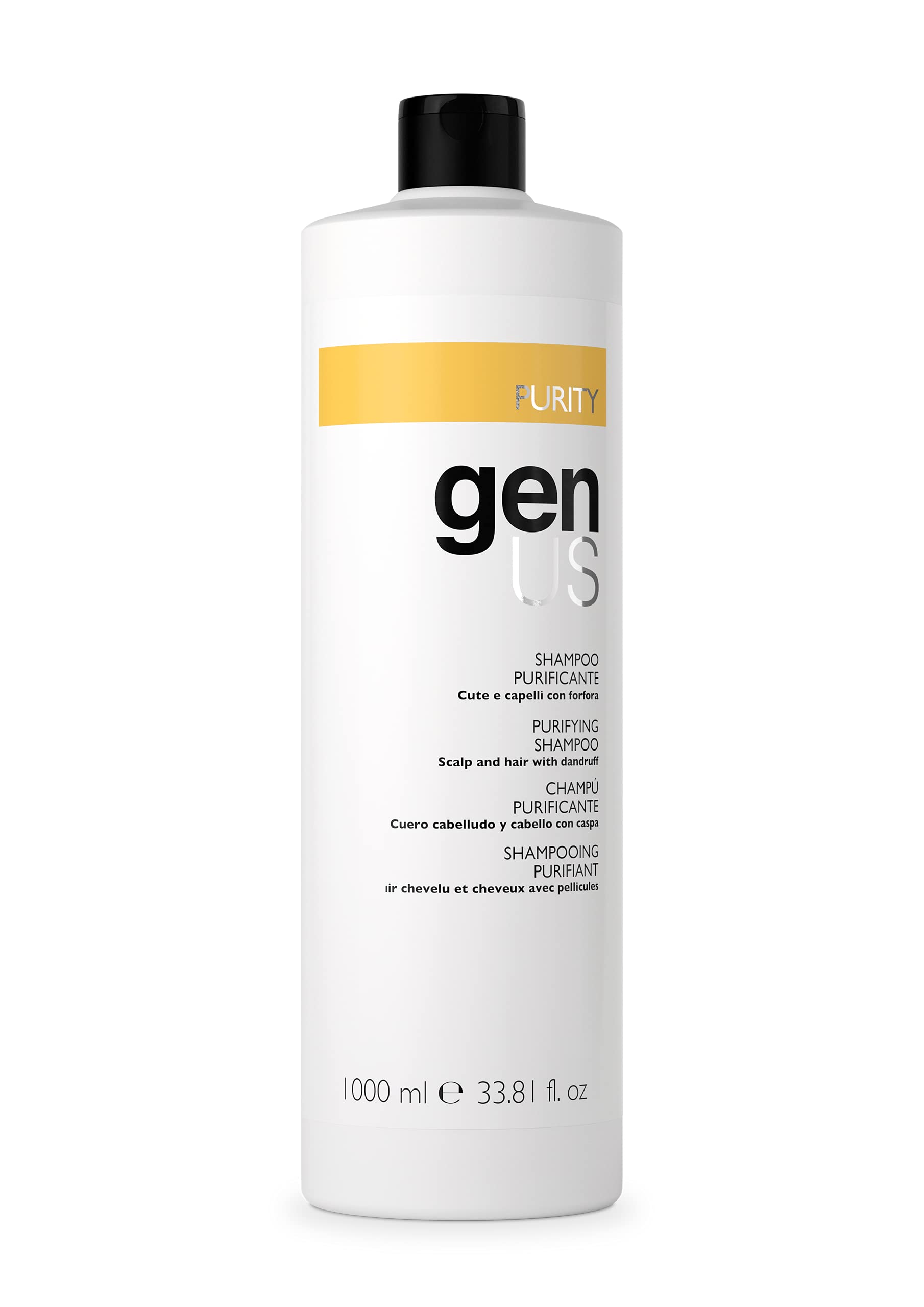 Genus Purity Purifying Shampoo  AntiDandruff Hair Shampoo, Sage, Thyme, Soothing for Scalp Health  1000ml