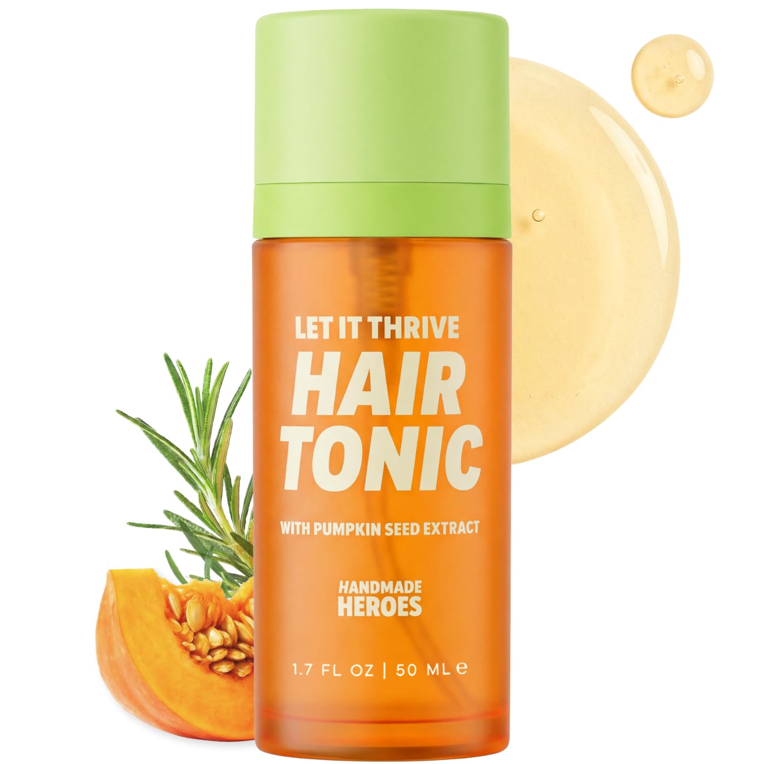 Handmade Heroes 100% Natural Rosemary Hair Tonic, Fine, Thinning Hair 50mL