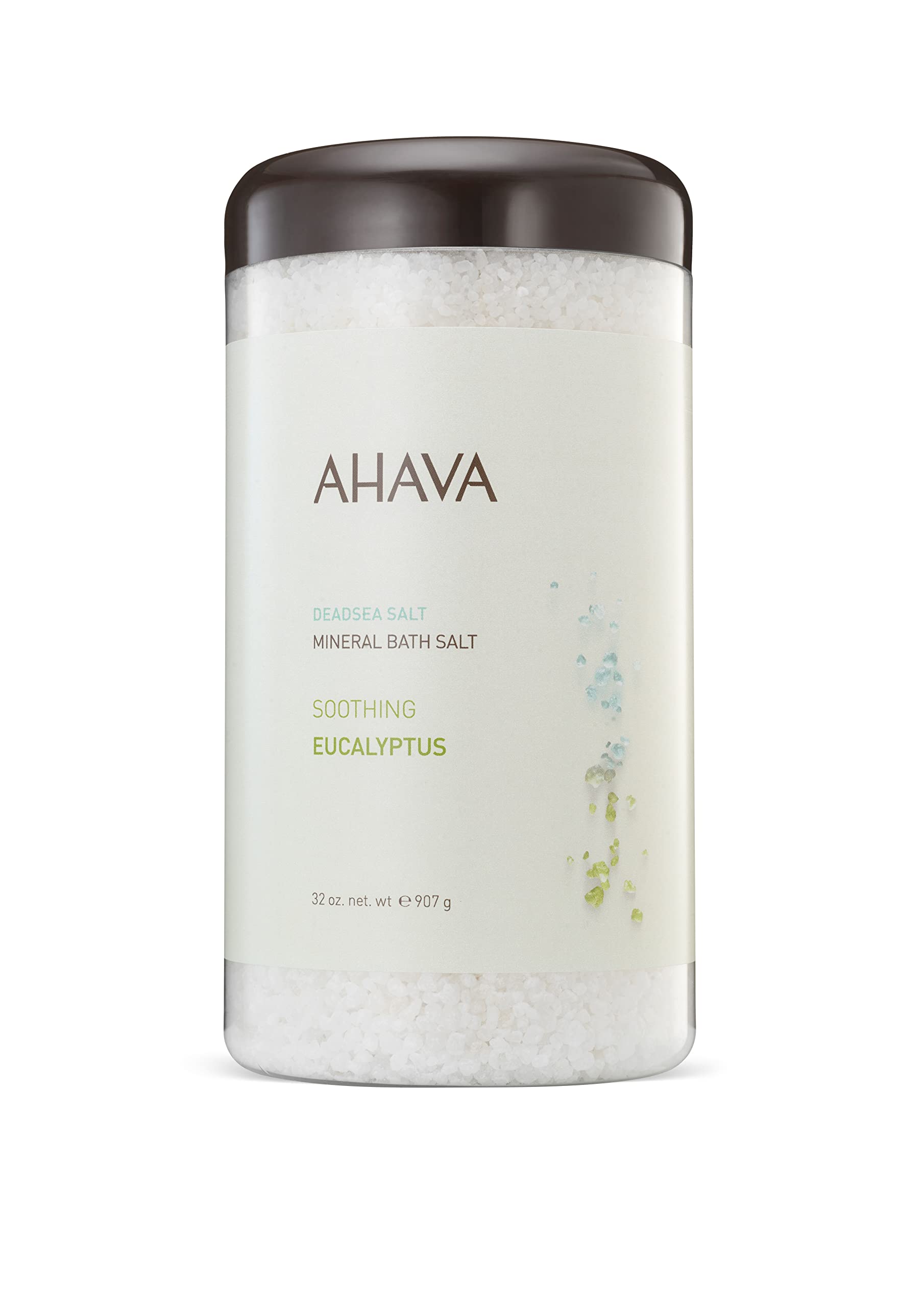 Ahava Dead Sea Mineral Bath Salt, Soothing Eucalyptus - Intense Relaxation For Body & Mind, Elevates Moisture, Softens & Eases S