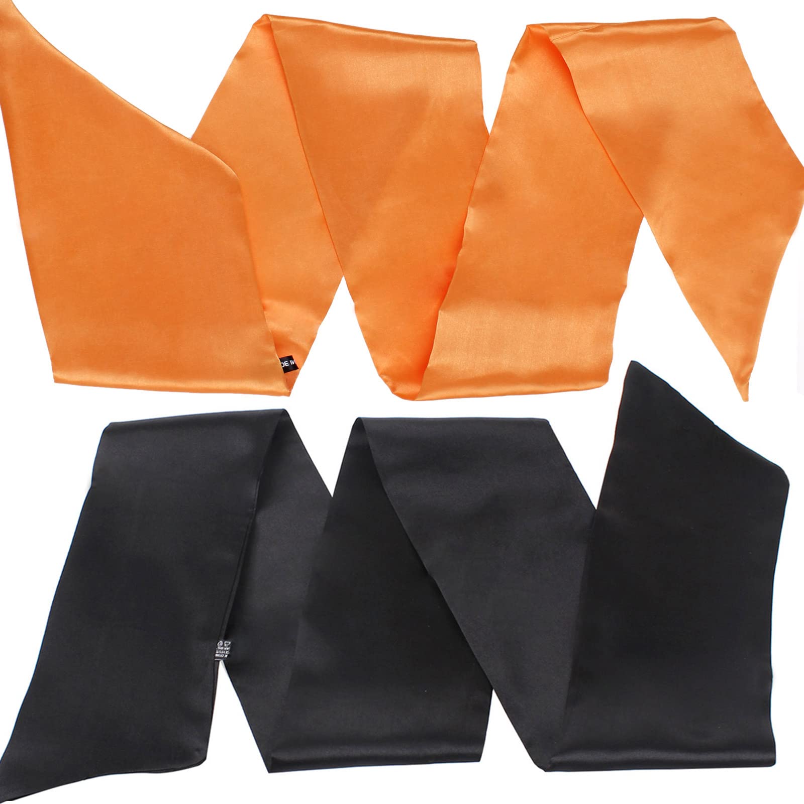 Xtrend 2Pcs Satin Edge Control Scarf For Lace Wigs 58 Inch Silk Headbands Laying Scarf For Baby Hair Non Slip Hair Wrap Wigs Gri