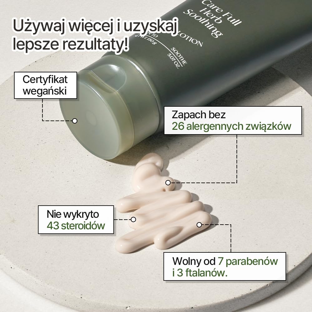 EUNYUL Carefull YACHO Herb Soothing Body Lotion 5.07 Oz. / 150g Vegan Certified body lotion, Dermatological Tested